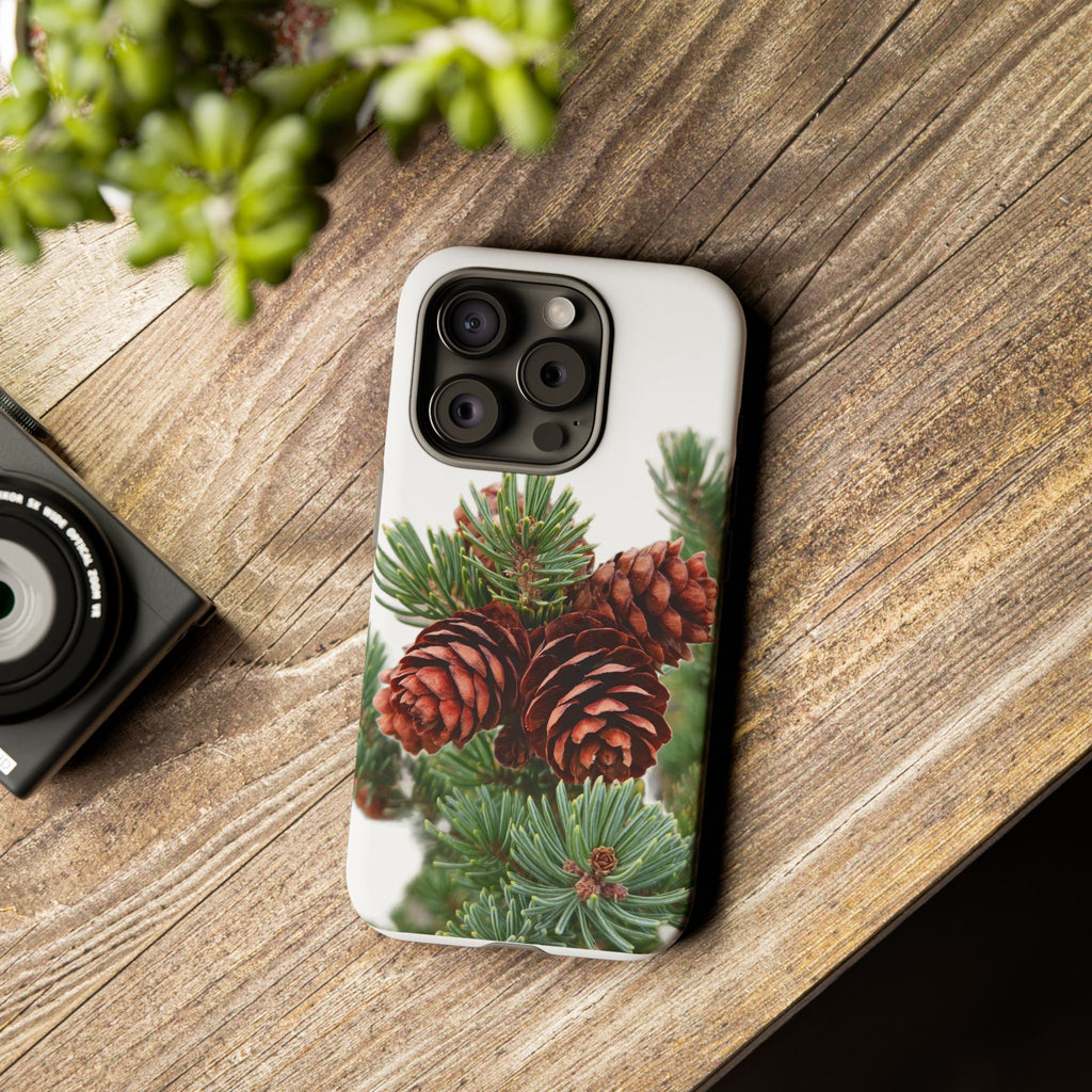 Pinecone Tough Phone Case — Protective Botanical Phone Cover