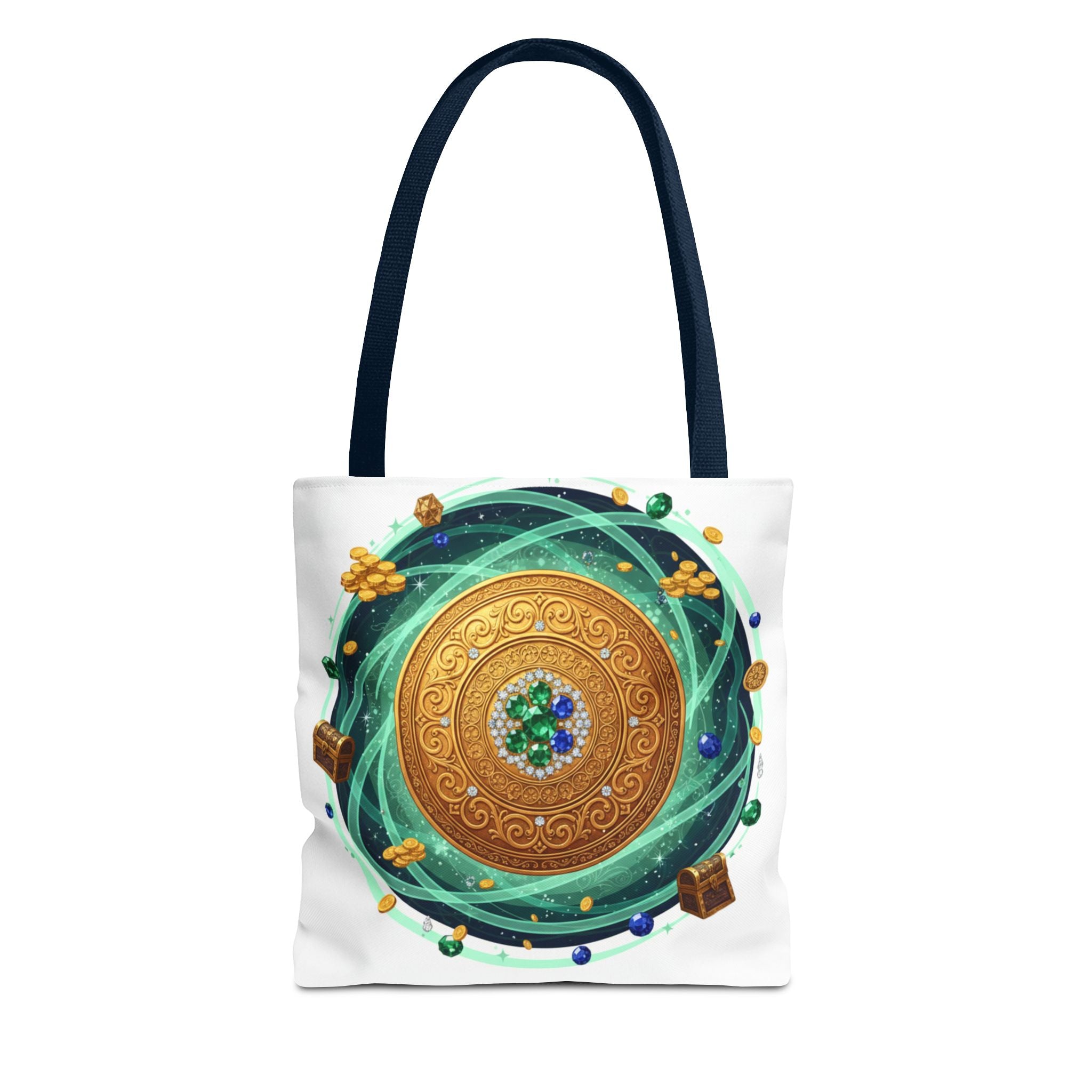 Tote Bag — Celtic Gold Shield Mandala Print Tote