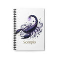 Scorpio Spiral Notebook — Zodiac Scorpion Ruled Journal for Astrology Fans