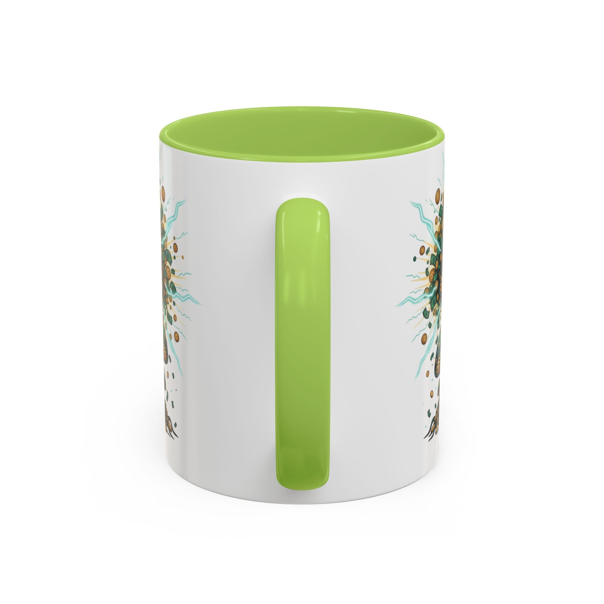 Accent Coffee Mug — 'Money Flows to Me Freely' Mushroom Abundance Design (11/15oz)