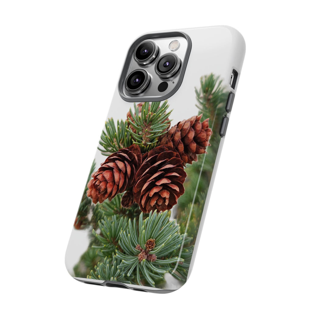 Pinecone Tough Phone Case — Protective Botanical Phone Cover