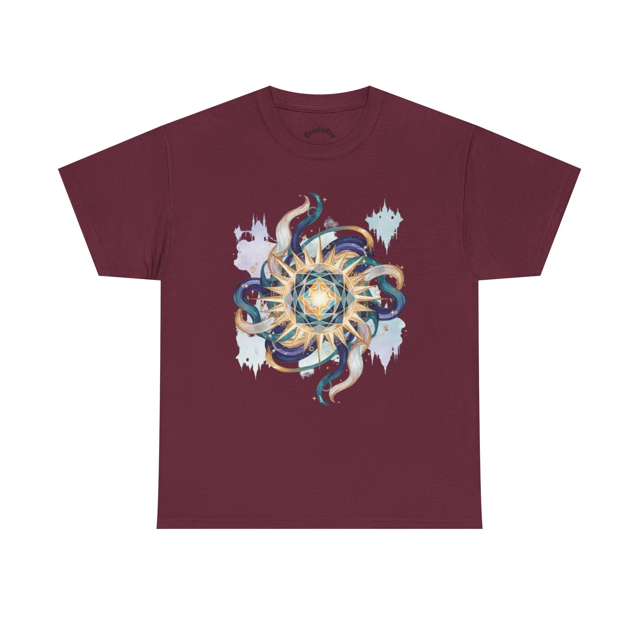 Sunburst Octopus Graphic Tee — Nautical Mystic Sea Creature T-Shirt