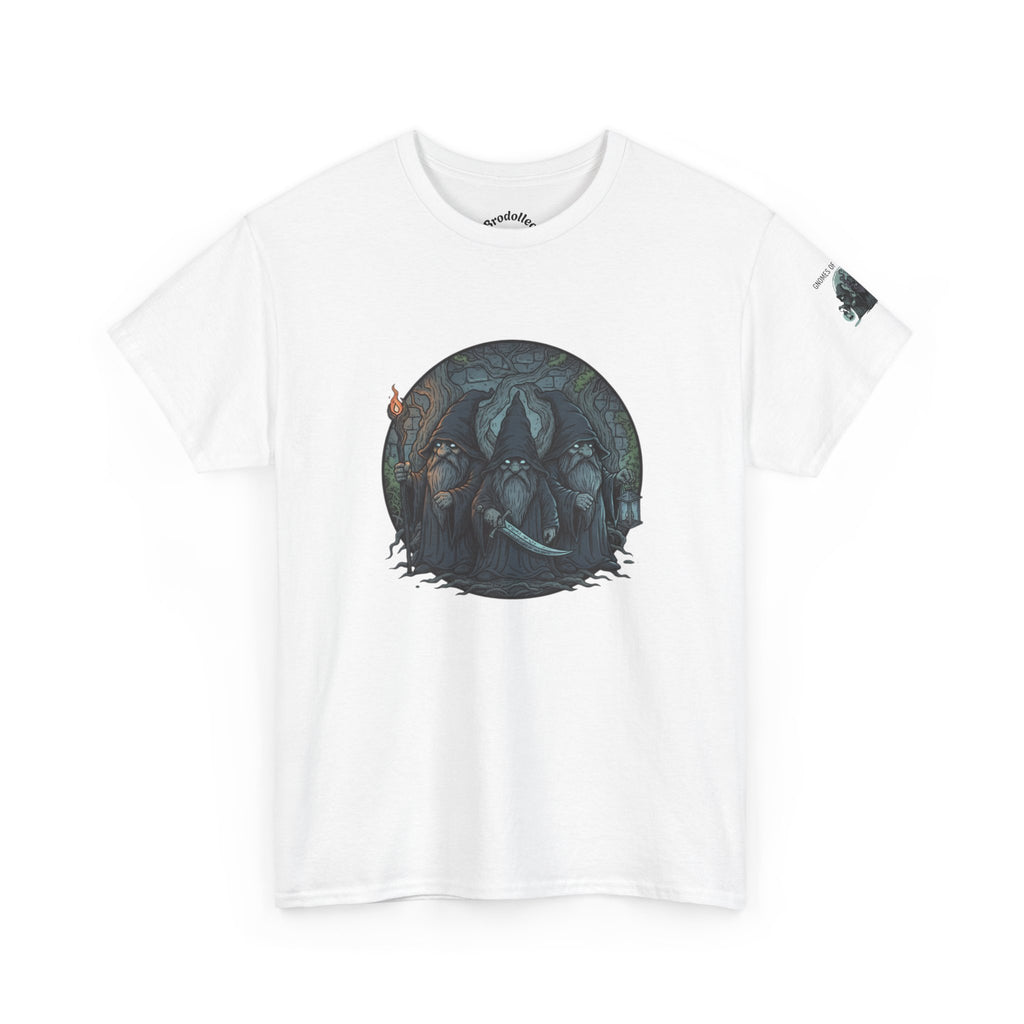Mystic Forest Wolves T-Shirt — Moonlit Wolf Circle Graphic Tee
