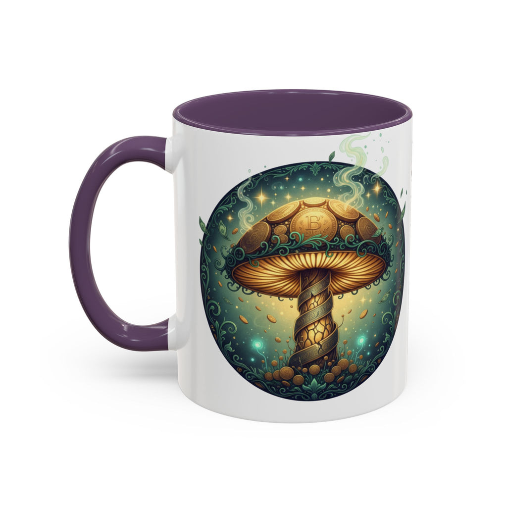 Mushroom Alchemy Coffee Mug — "Money flows to me freely, given, and in abundance" (11/15oz)