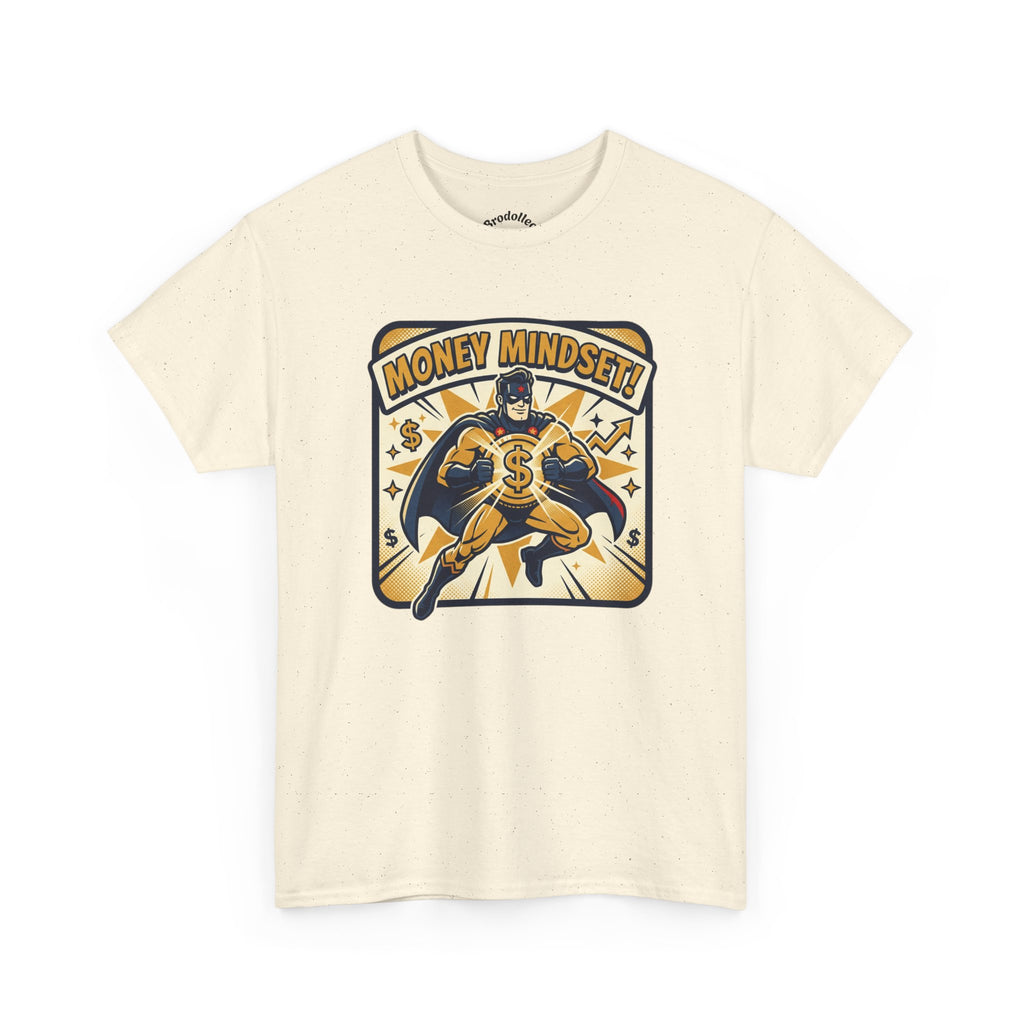 Money Mindset Tee — Retro Superhero Cash Graphic T-Shirt