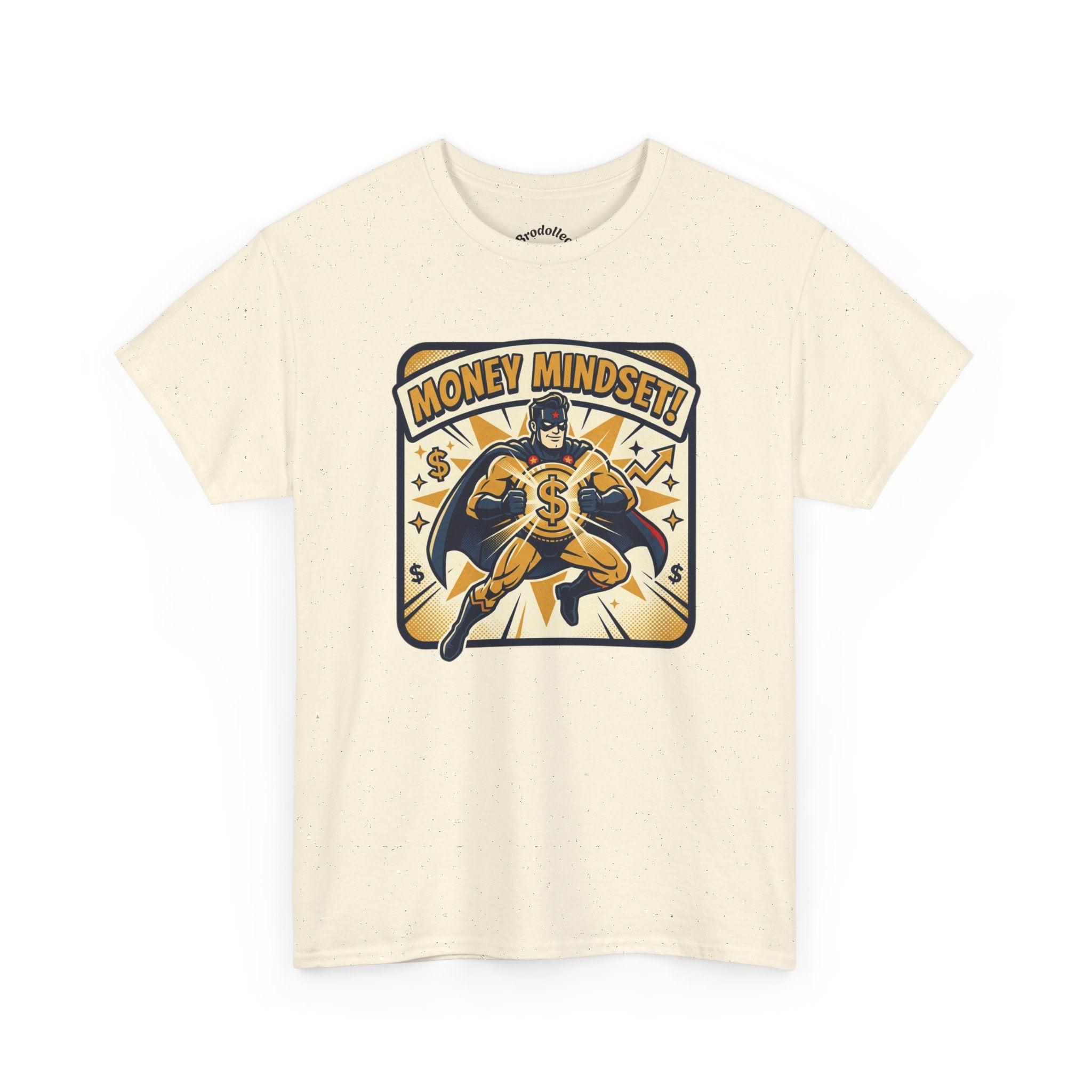 Money Mindset Tee — Retro Superhero Cash Graphic T-Shirt