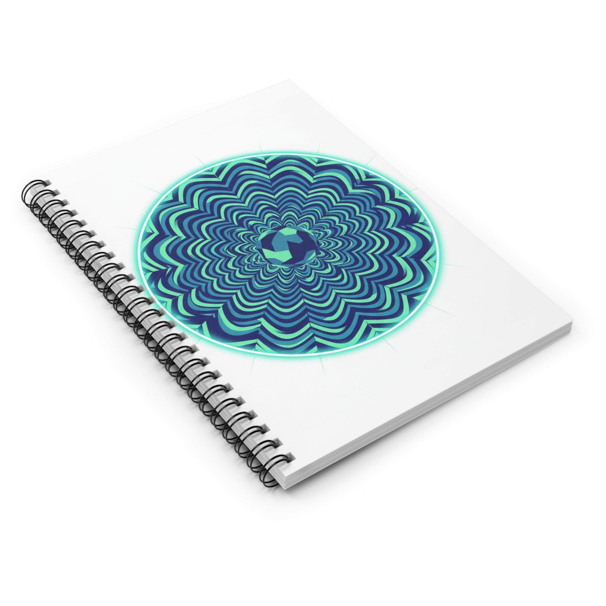 Psychedelic Mandala Spiral Notebook — Ruled Journal for Notes & Sketches
