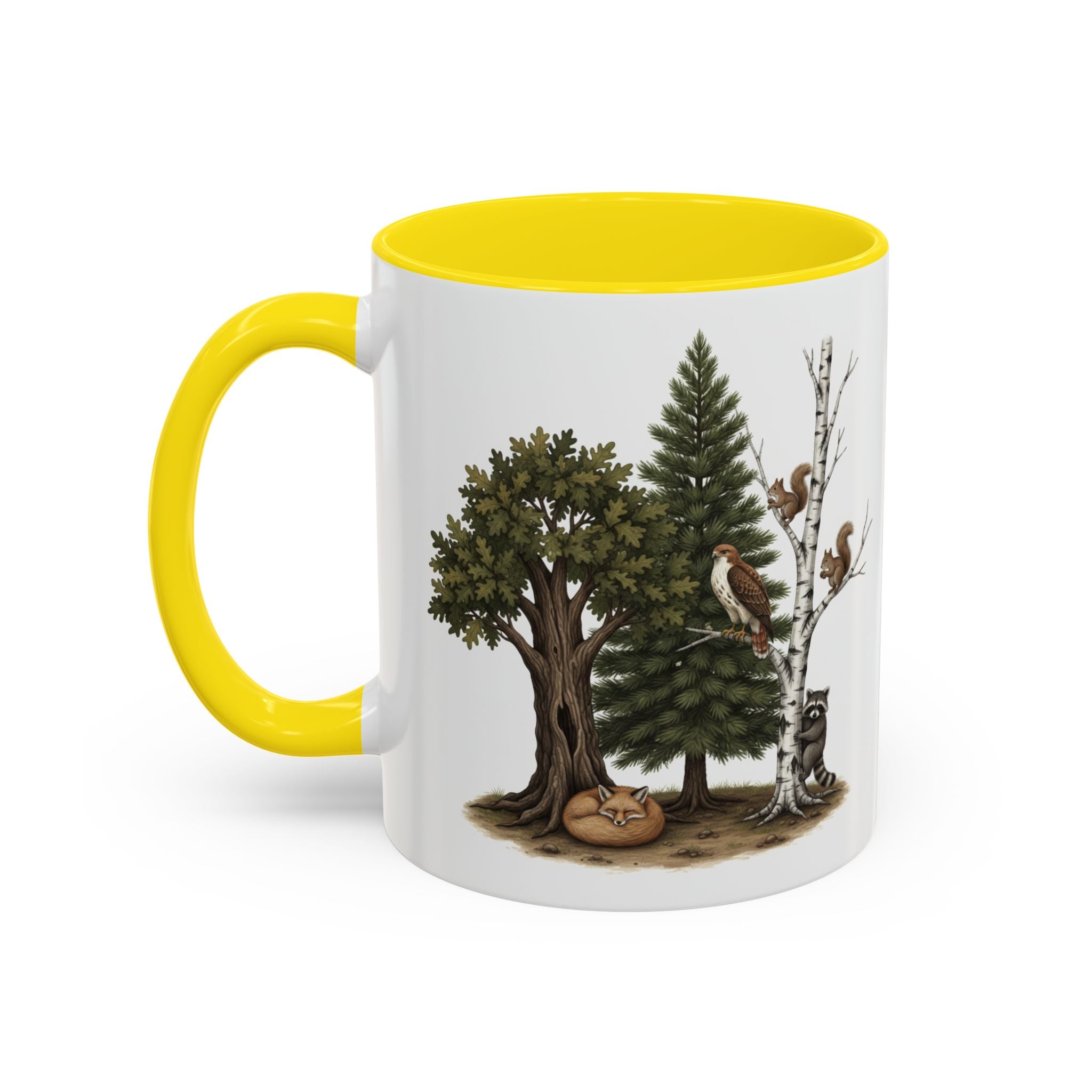 Get Outside! Nature Coffee Mug — Woodland Animals Accent Mug