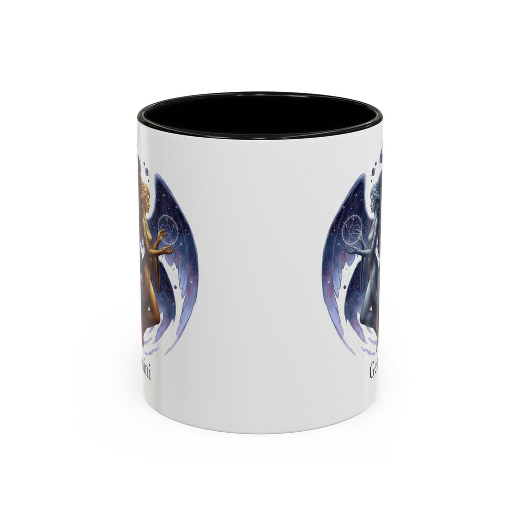 Gemini Zodiac Coffee Mug — Twin Stars Astrology Accent Mug (11/15oz)