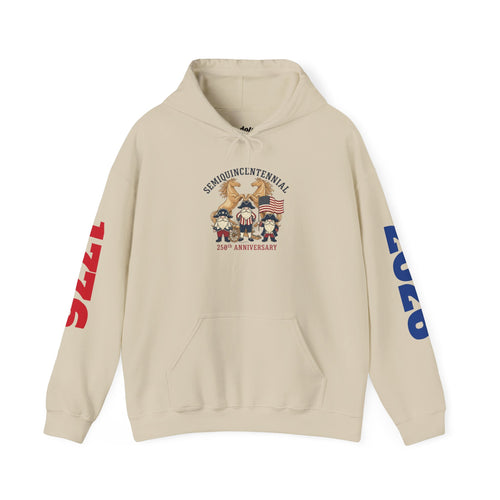 Centennial Gnome Hoodie — 1776 & 2026 Patriotic Anniversary Sweatshirt