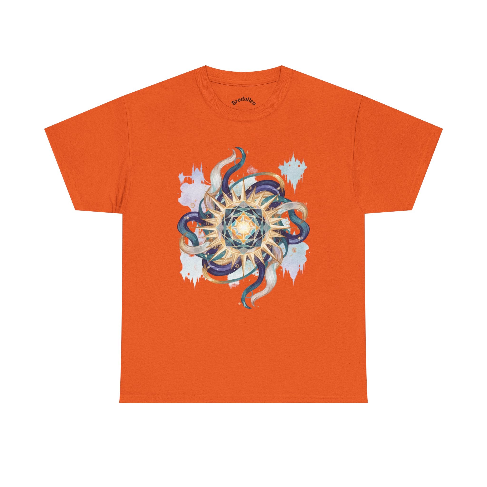 Sunburst Octopus Graphic Tee — Nautical Mystic Sea Creature T-Shirt
