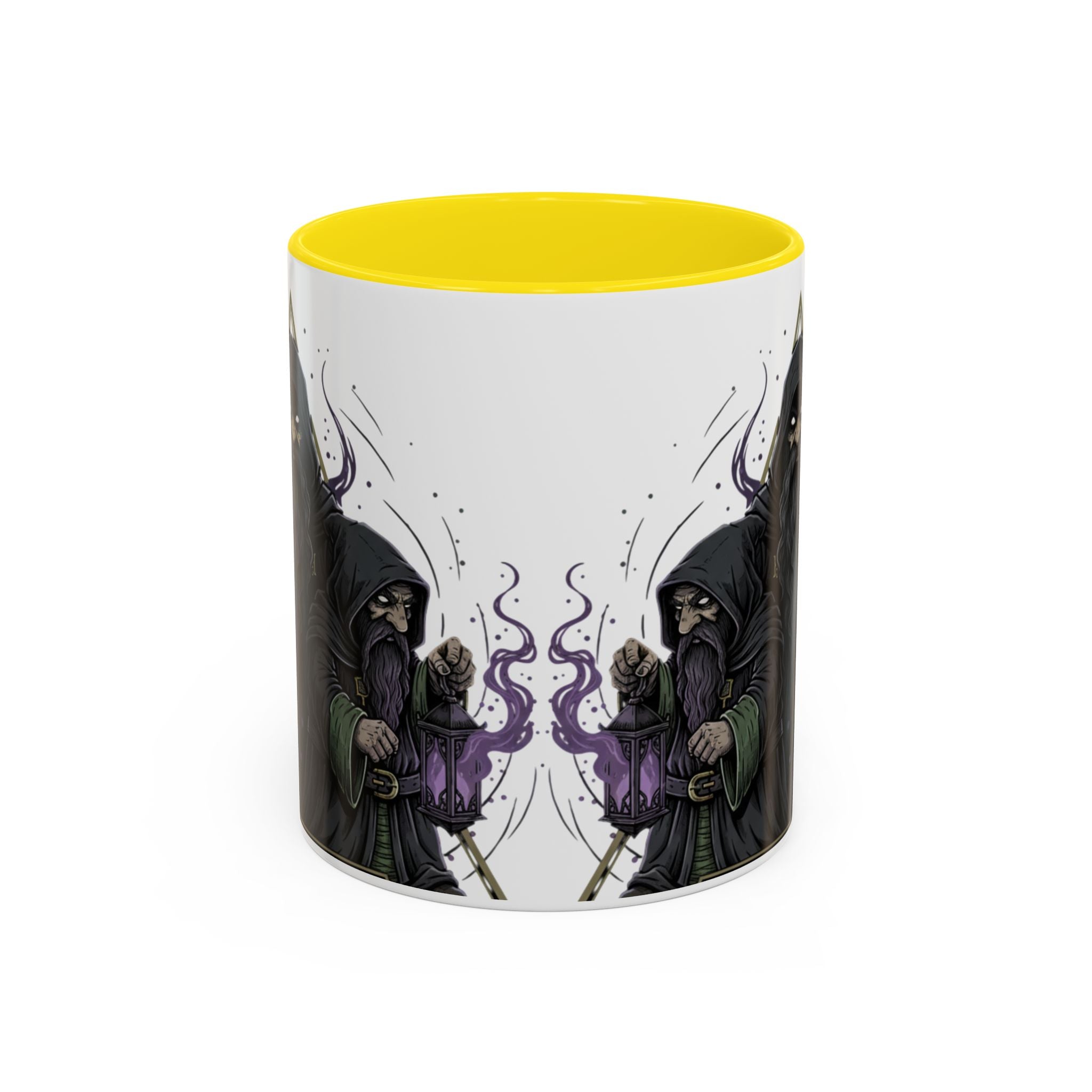 Grim Sorcerer Accent Coffee Mug – Witchy Wizard Magic 11/15oz