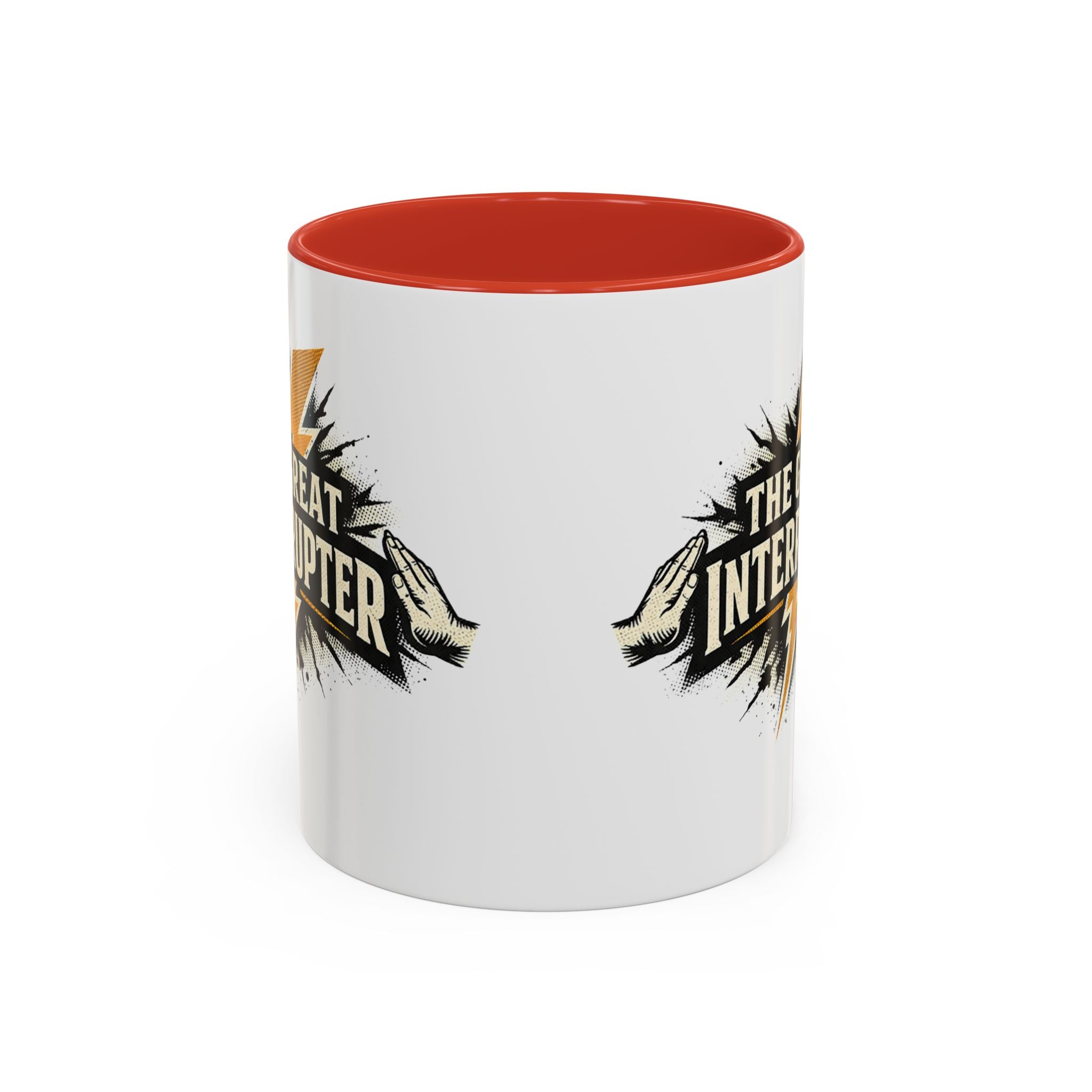The Great Interrupter Coffee Mug — Funny Lightning Bolt Accent Ceramic Mug