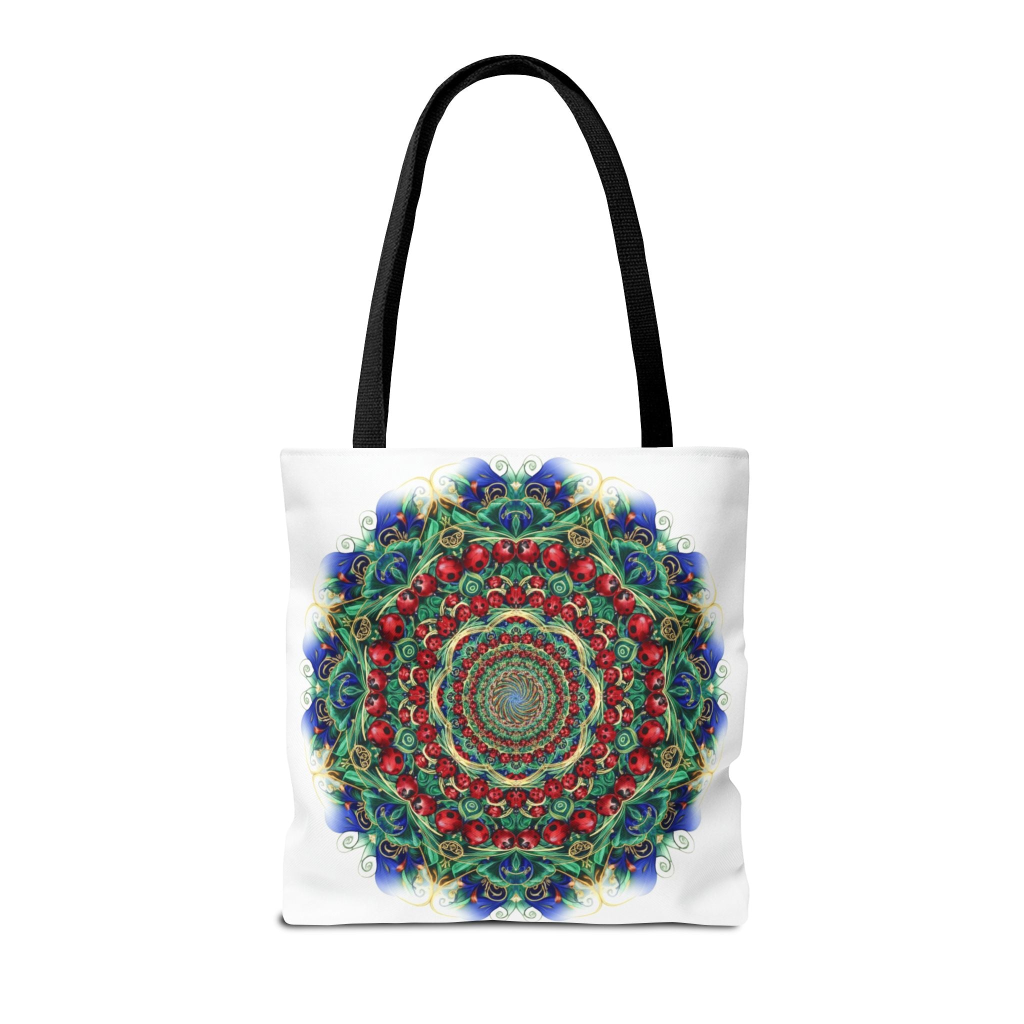 Bohemian Kaleidoscope Tote Bag — Colorful Mandala AOP Beach & Market Tote