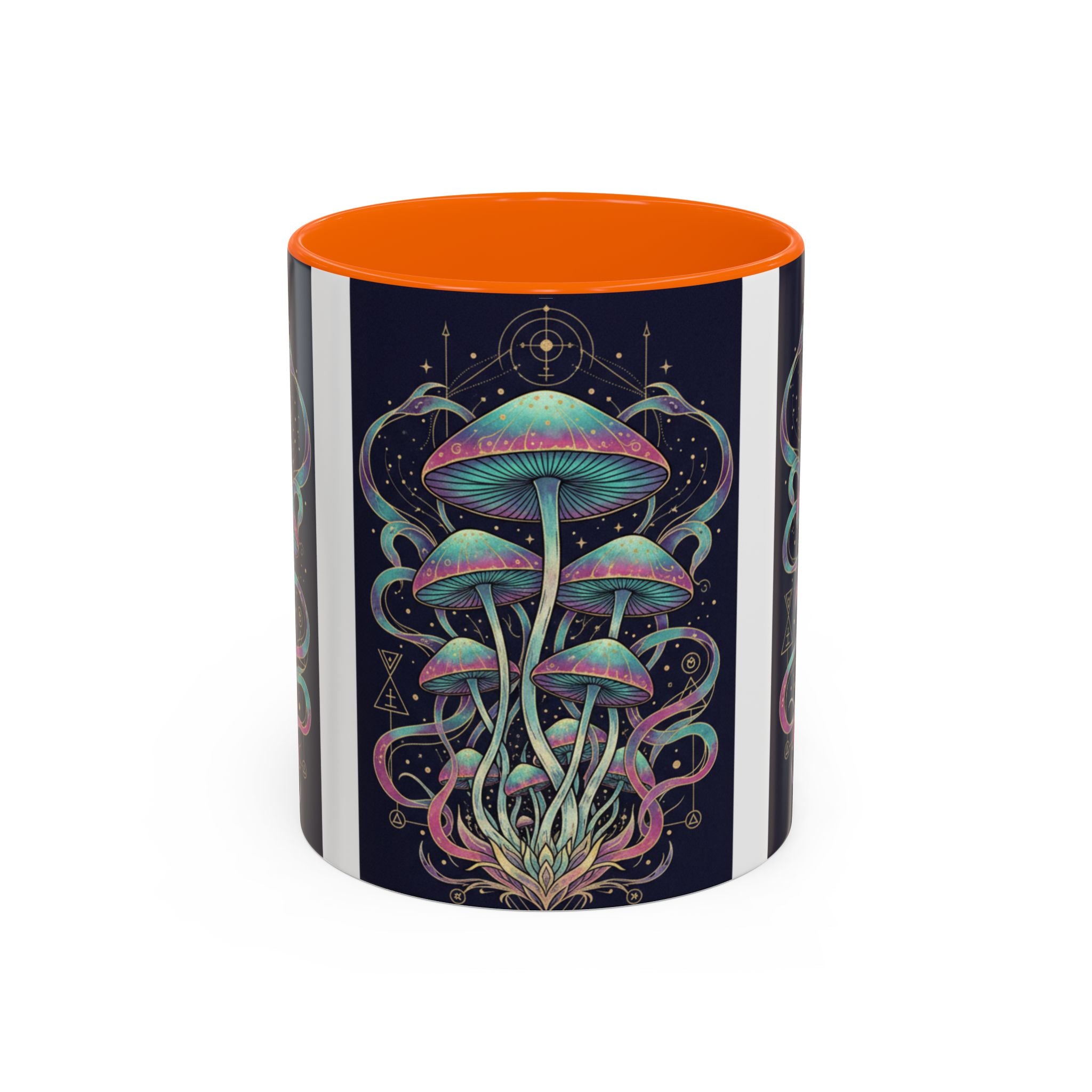 Mystical Mushroom Coffee Mug — Psychedelic Nature Art Accent Mug