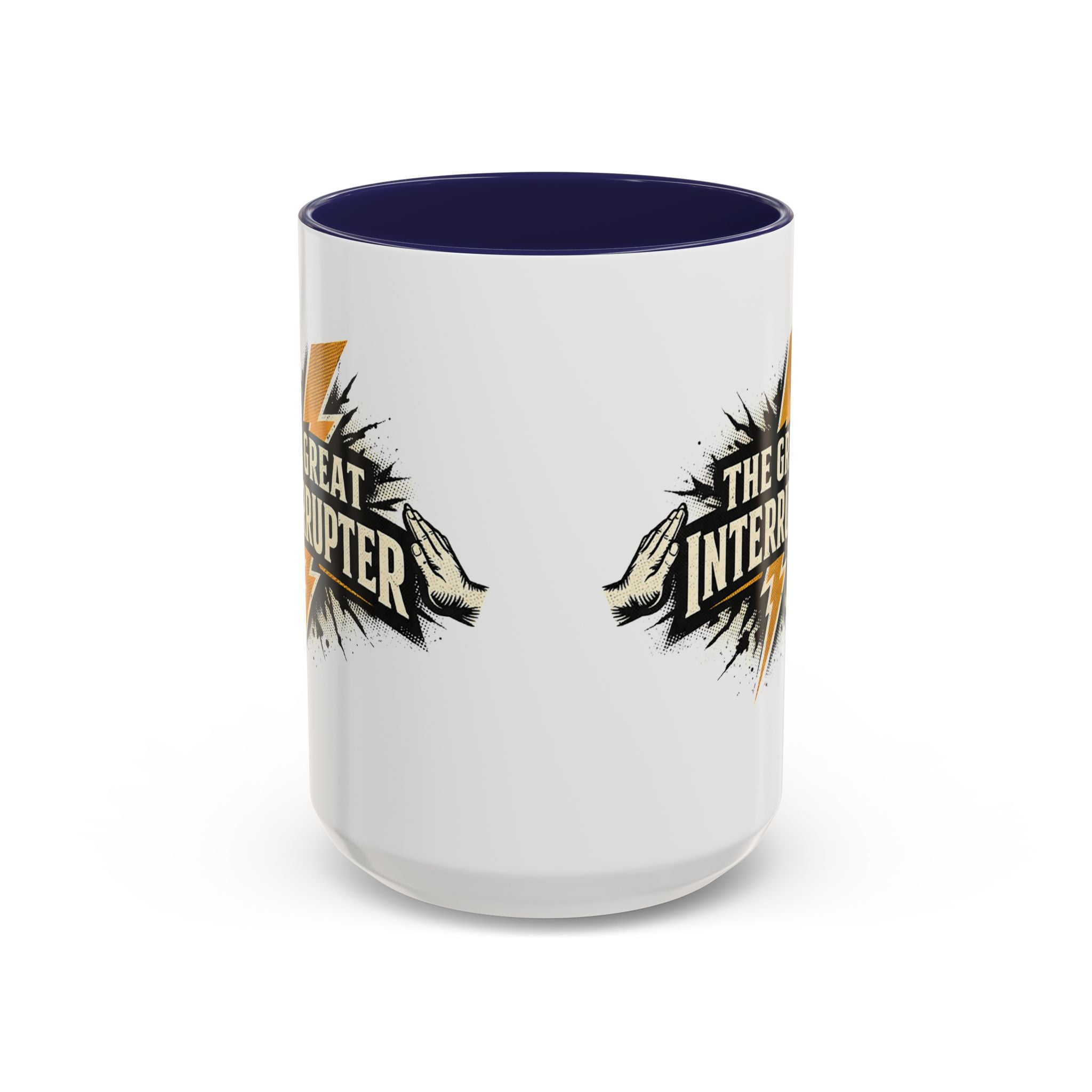 The Great Interrupter Coffee Mug — Funny Lightning Bolt Accent Ceramic Mug