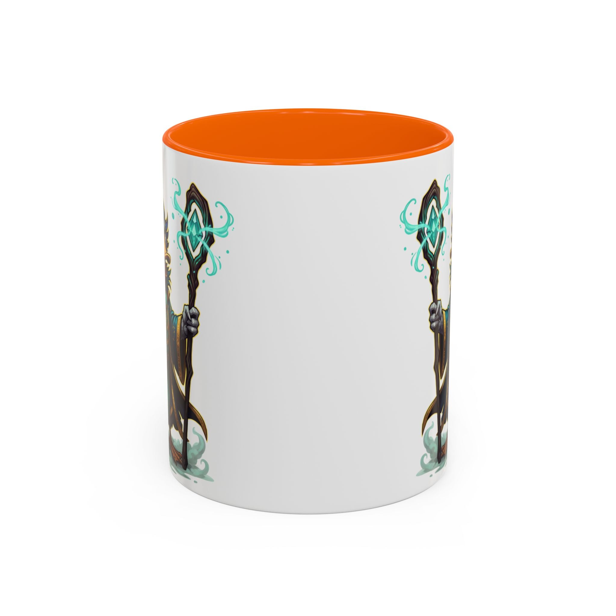Mage Duck Coffee Mug — Fantasy Wizard Duck Illustration Accent Mug (11/15oz)