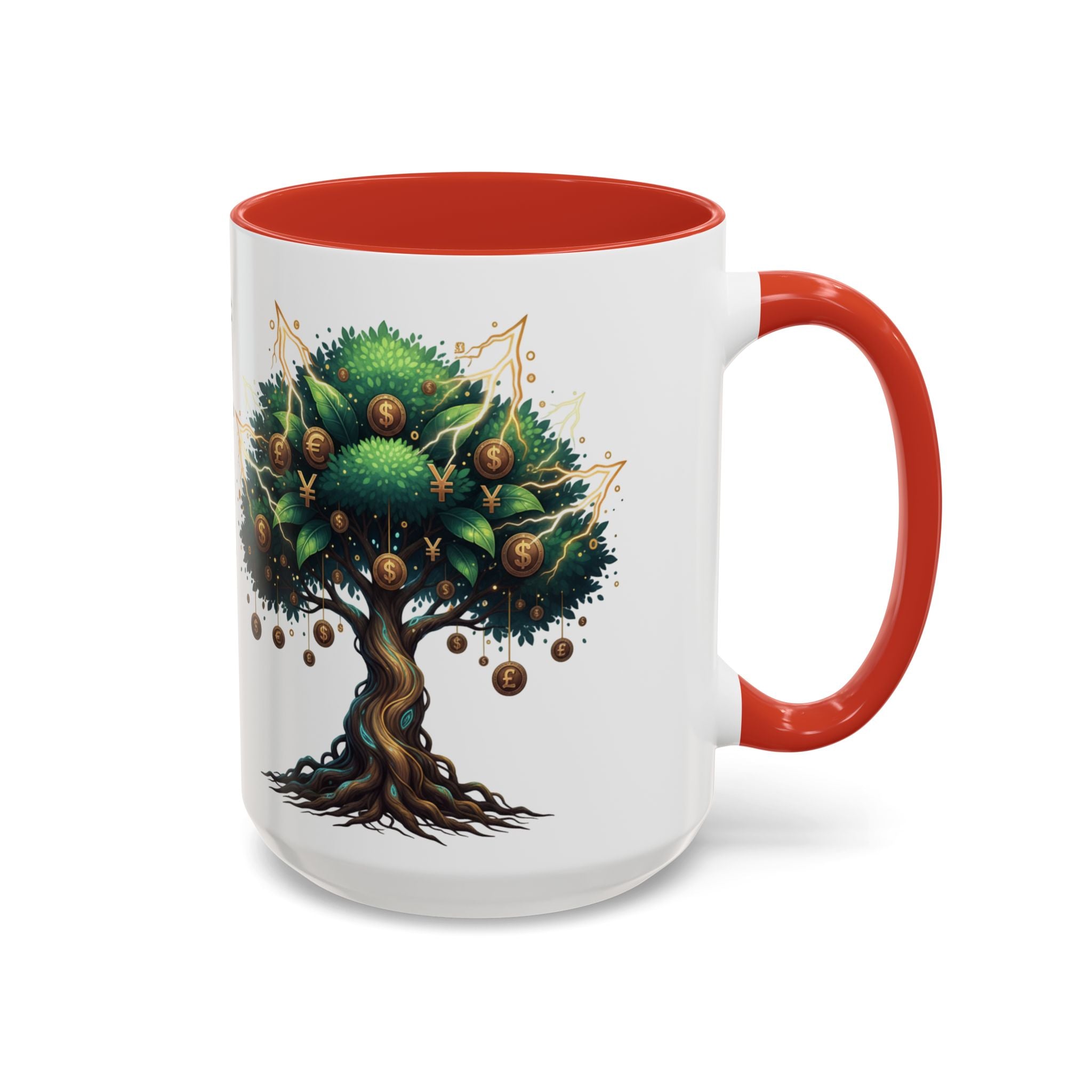 Accent Mug — Money Flows to Me Tree of Abundance Coffee Cup (11/15oz)
