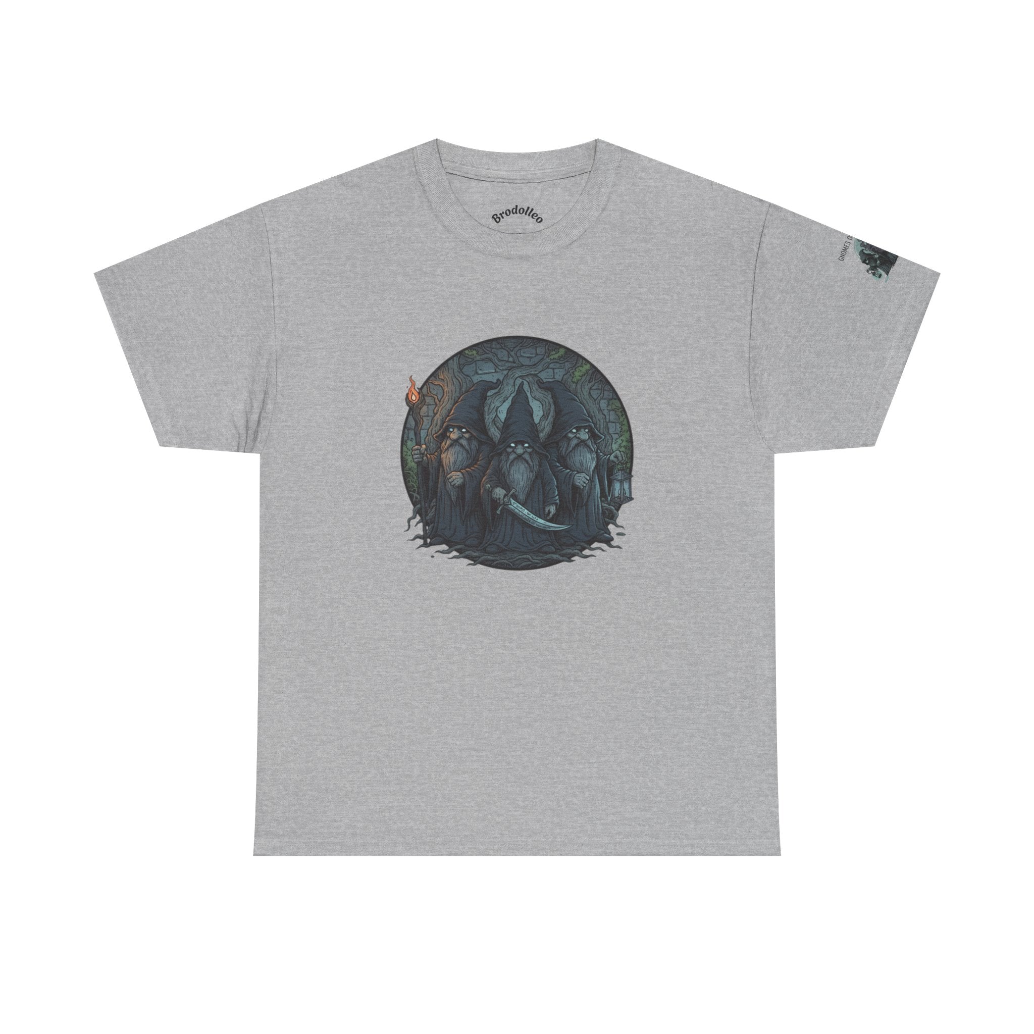 Mystic Forest Wolves T-Shirt — Moonlit Wolf Circle Graphic Tee