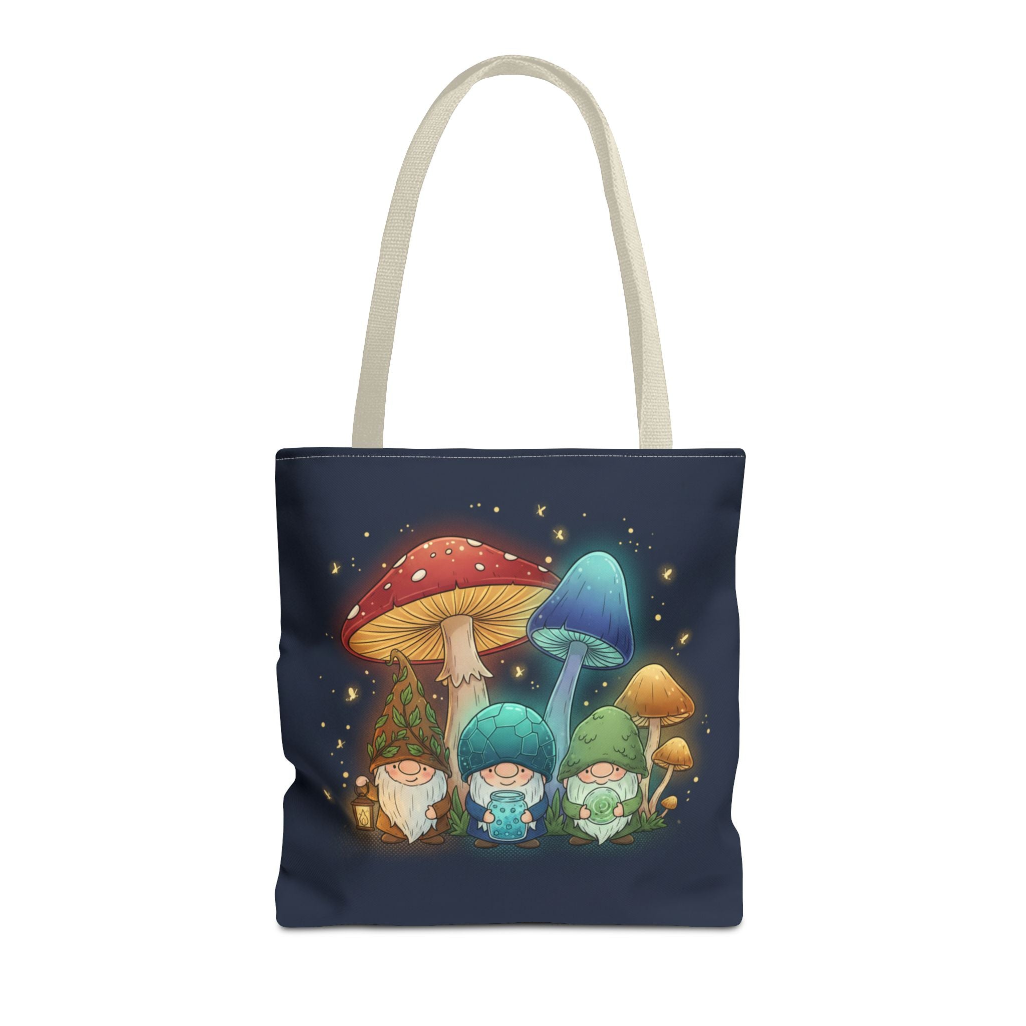 Mushroom Gnome Tote Bag — Whimsical Forest Fairycore AOP Tote