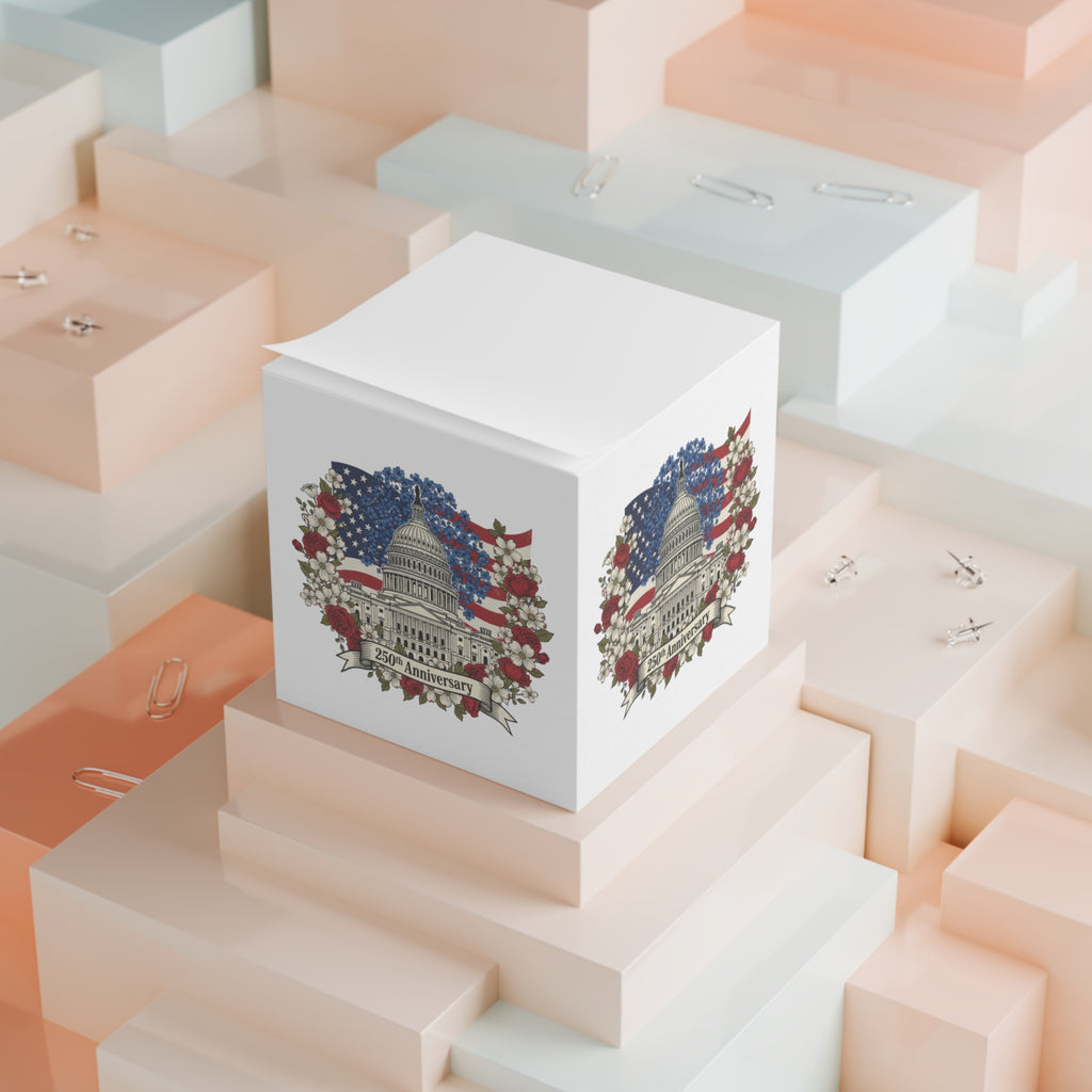 Capitol 250th Anniversary Note Cube – Patriotic Desk Memo Cube