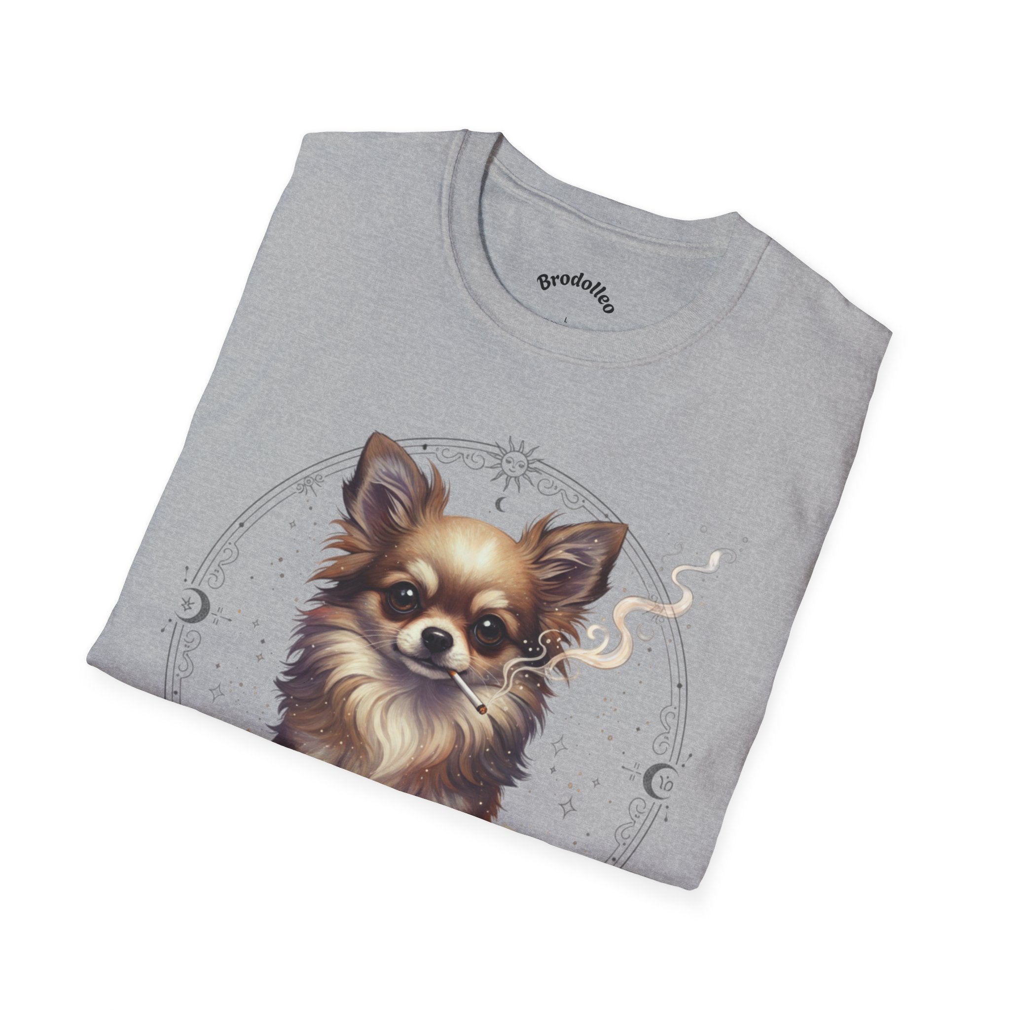 Chihuahua Portrait T-Shirt — Cute Long-Haired Dog Graphic Tee