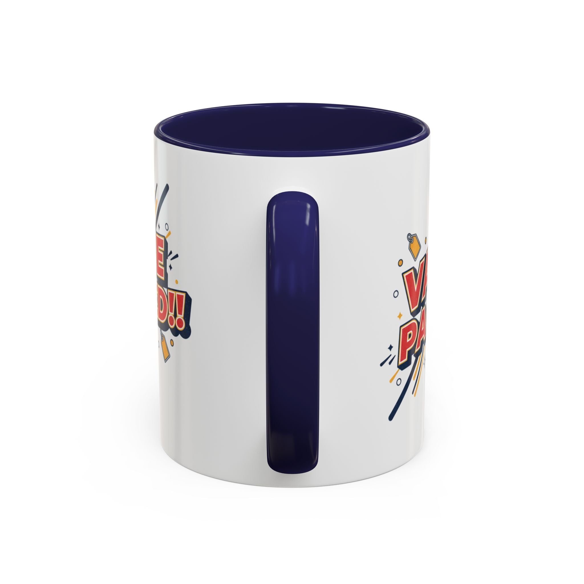 Value Packed!! Accent Coffee Mug — Bold Retro Comic Graphic (11/15 oz)