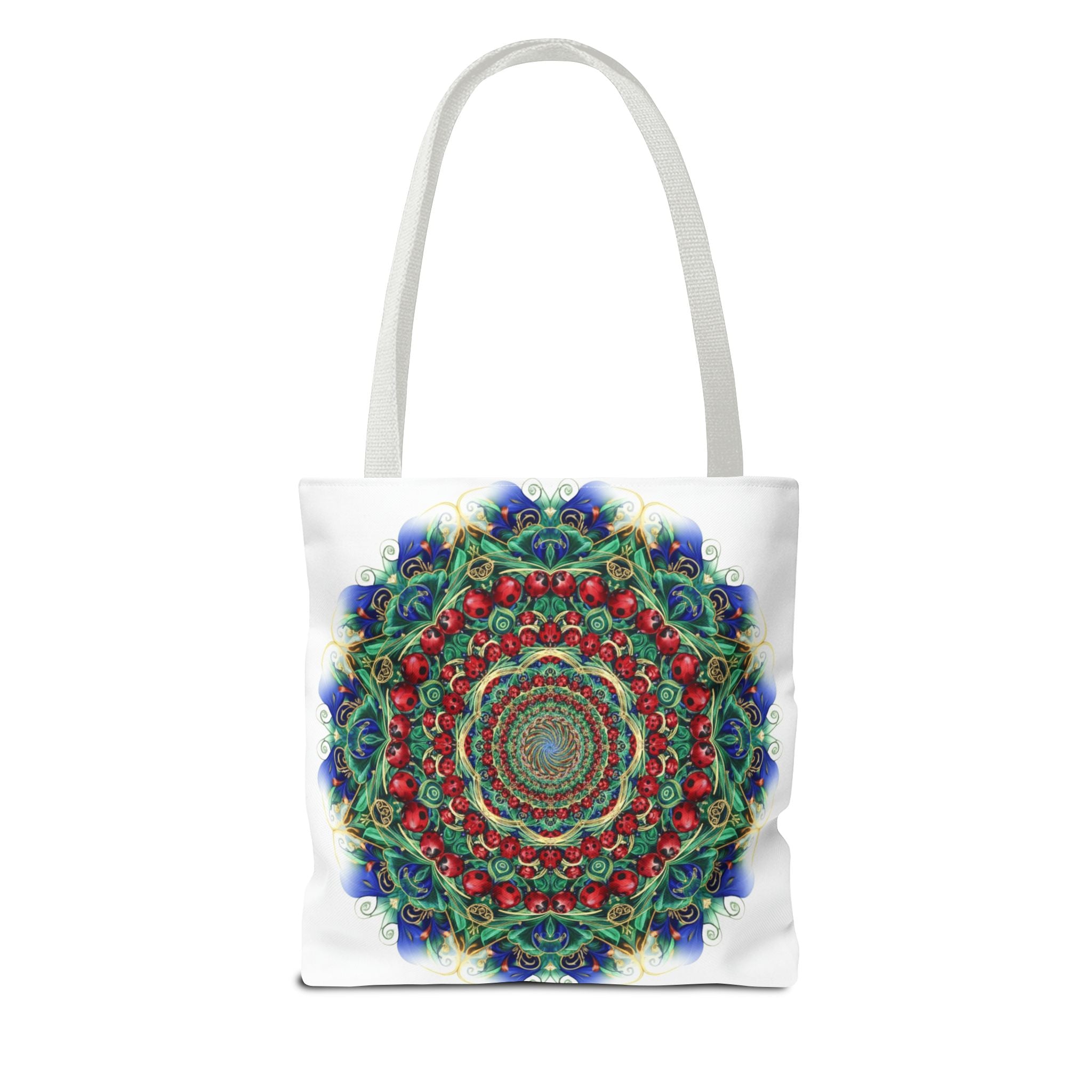 Bohemian Kaleidoscope Tote Bag — Colorful Mandala AOP Beach & Market Tote