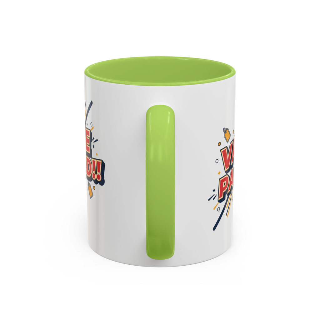 Value Packed!! Accent Coffee Mug — Bold Retro Comic Graphic (11/15 oz)