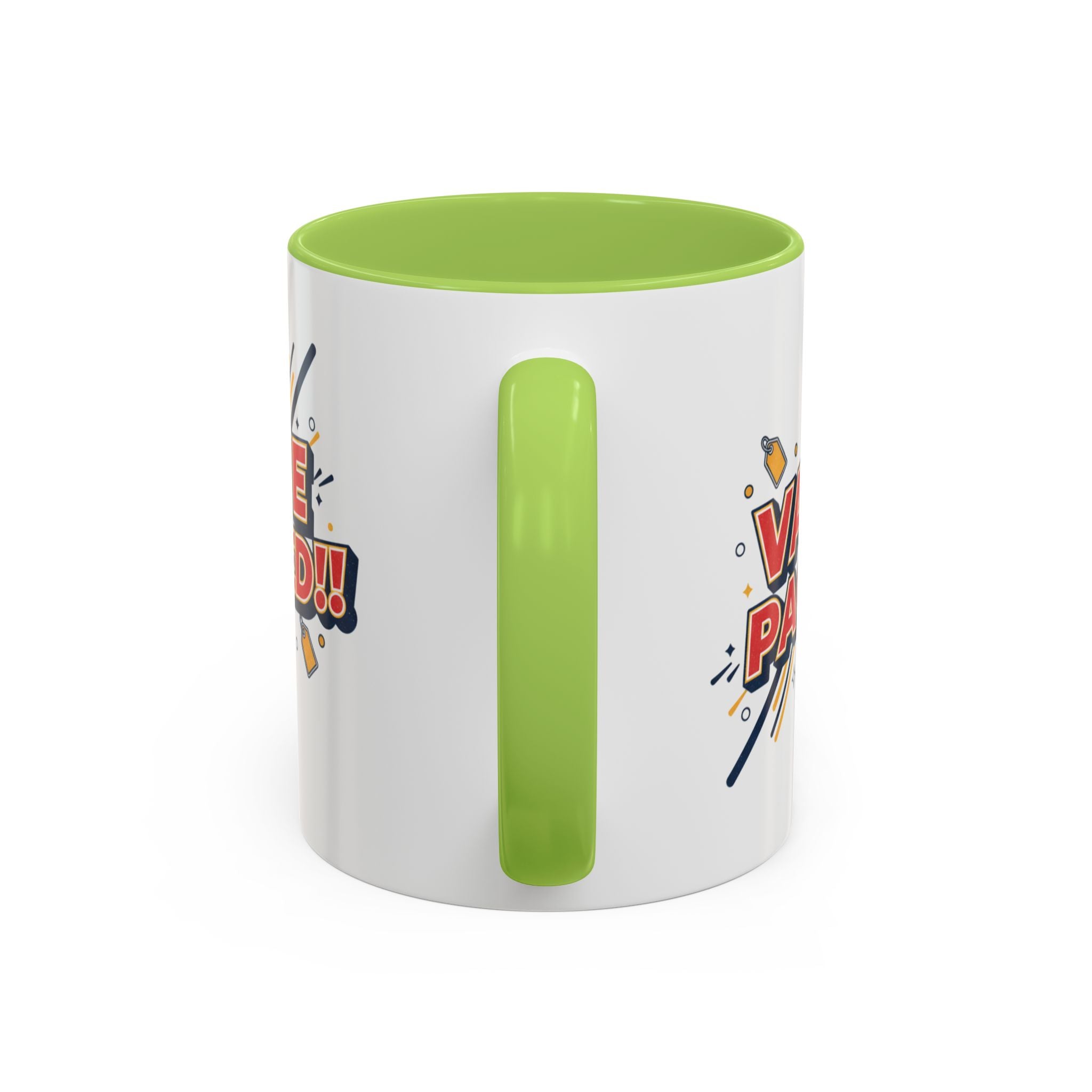 Value Packed!! Accent Coffee Mug — Bold Retro Comic Graphic (11/15 oz)