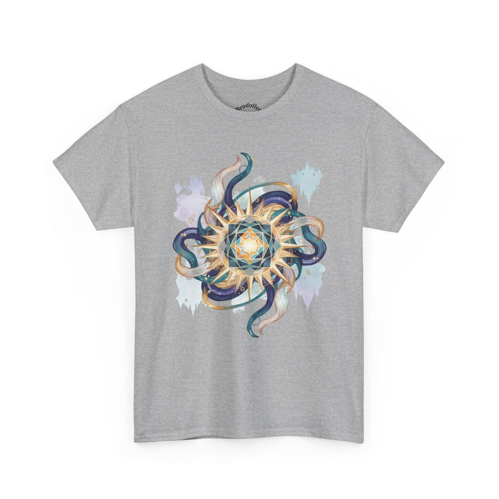 Sunburst Octopus Graphic Tee — Nautical Mystic Sea Creature T-Shirt