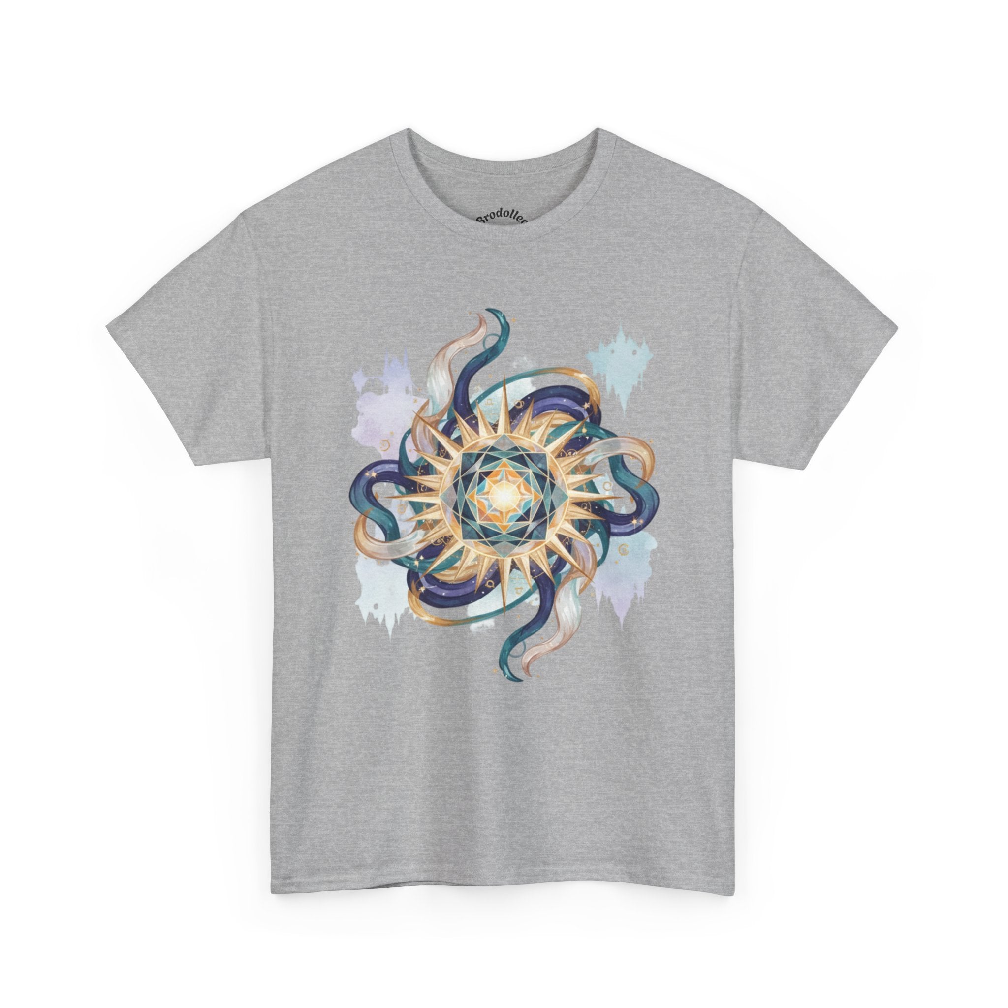 Sunburst Octopus Graphic Tee — Nautical Mystic Sea Creature T-Shirt