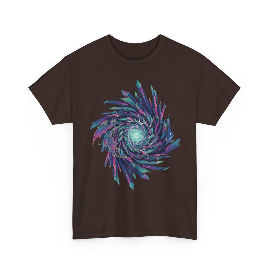 Psychedelic Spiral Graphic Tee — Vaporwave Swirl Art T-Shirt