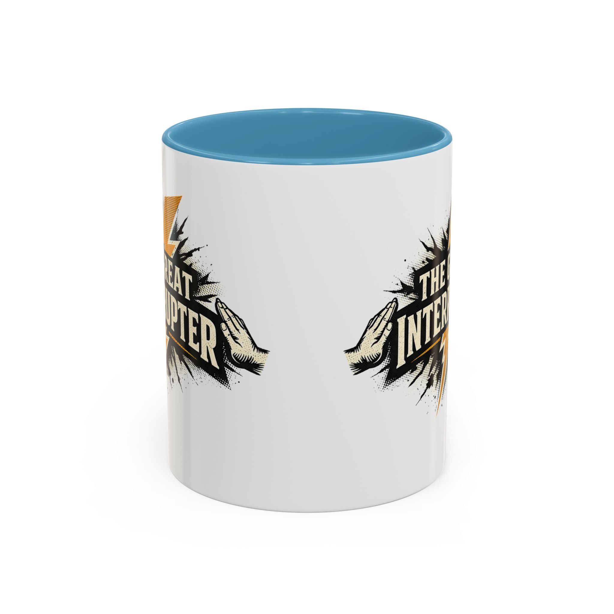 The Great Interrupter Coffee Mug — Funny Lightning Bolt Accent Ceramic Mug