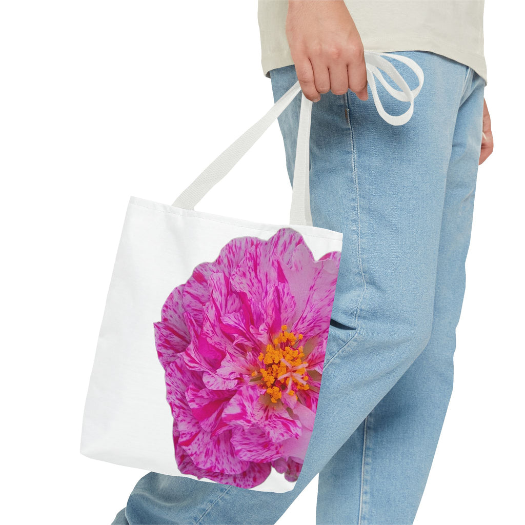 Pink Peony Floral Tote Bag — Bright Bloom All-Over Print