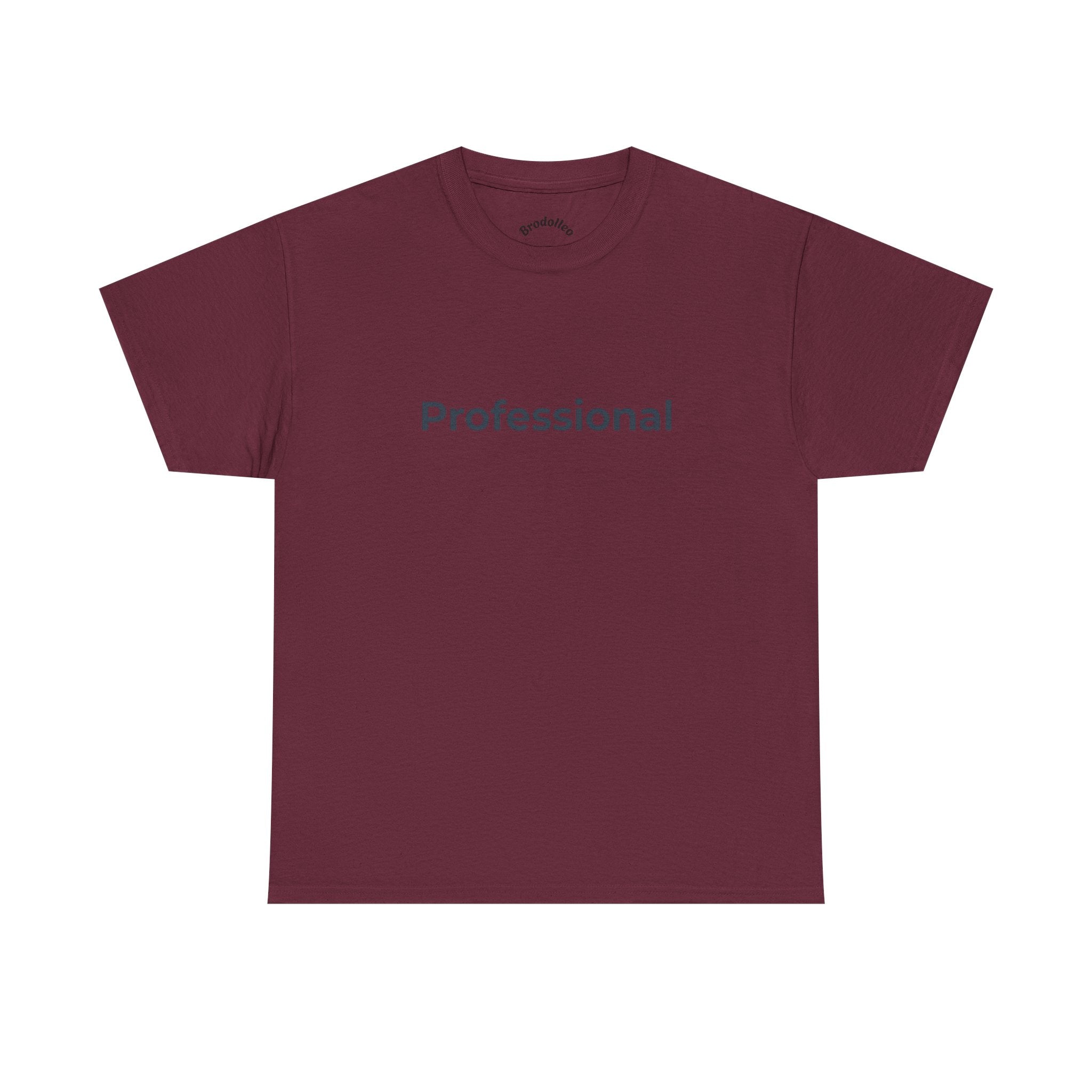 Professional T‑Shirt — Minimalist White Tee with 'Professional' Text