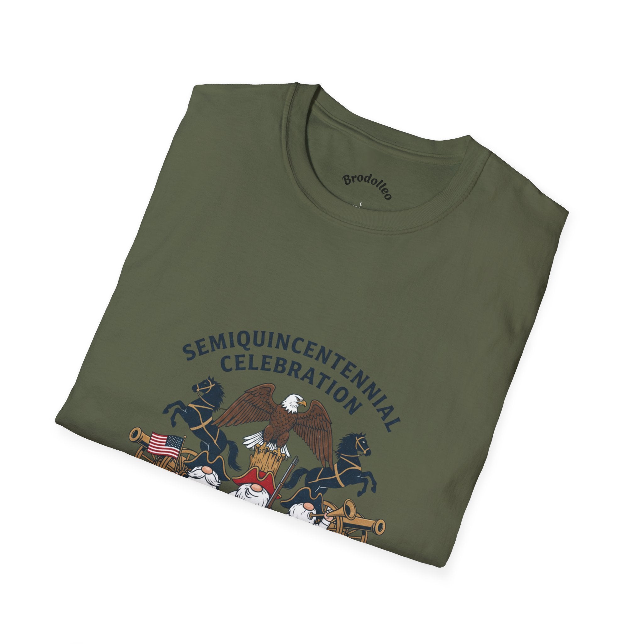 Semiquincentennial 250th Anniversary T-Shirt — American Flag & Fireworks Design