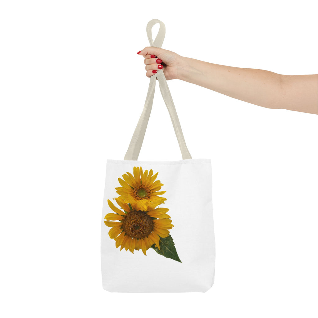 Sunflower Tote Bag — Bright Floral All-Over Print Shopping Tote