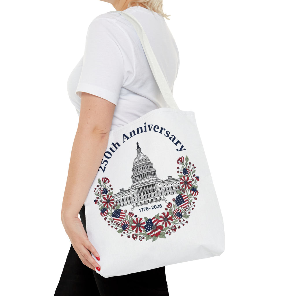 250th Anniversary Capitol Tote Bag — Patriotic USA Commemorative Tote (1776–2026)
