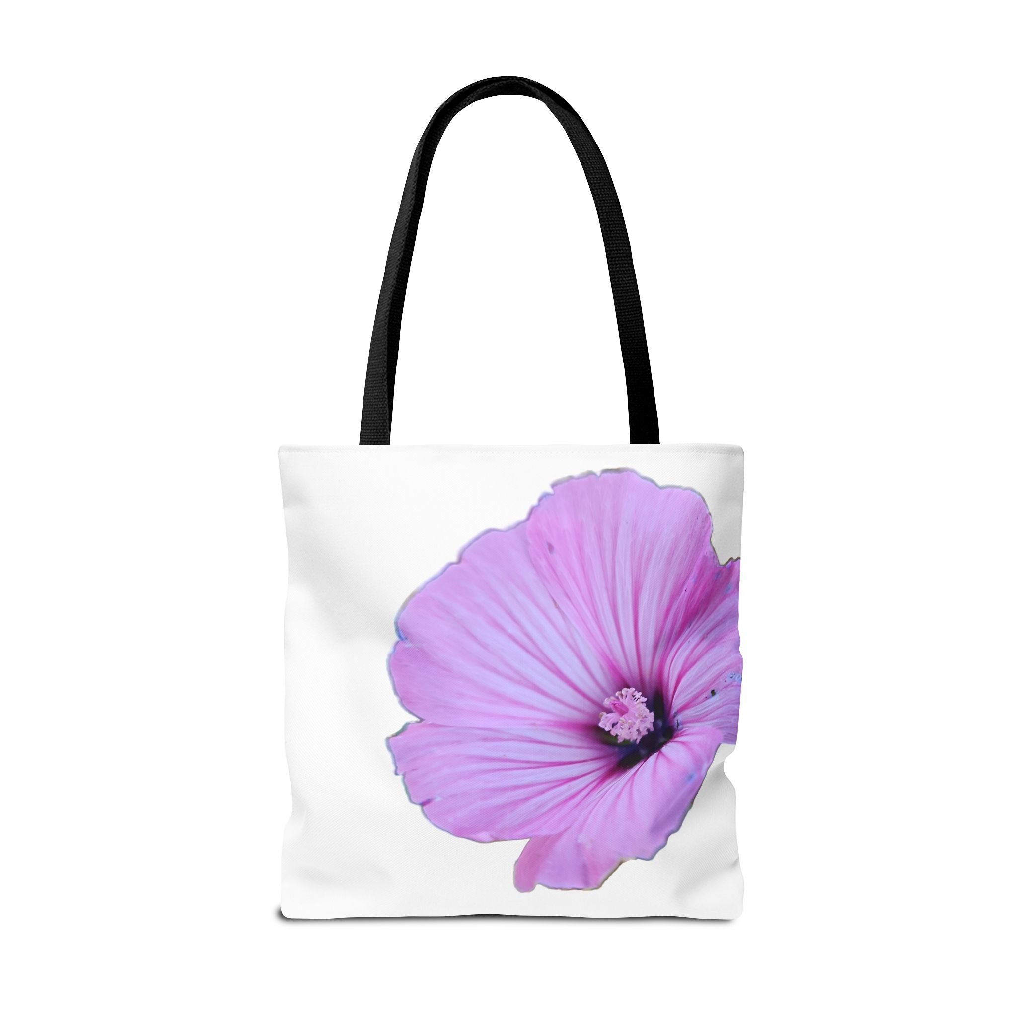 Floral Pink Hibiscus Tote Bag — Large Botanical Beach & Market Tote