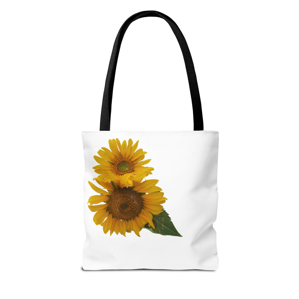 Sunflower Tote Bag — Bright Floral All-Over Print Shopping Tote