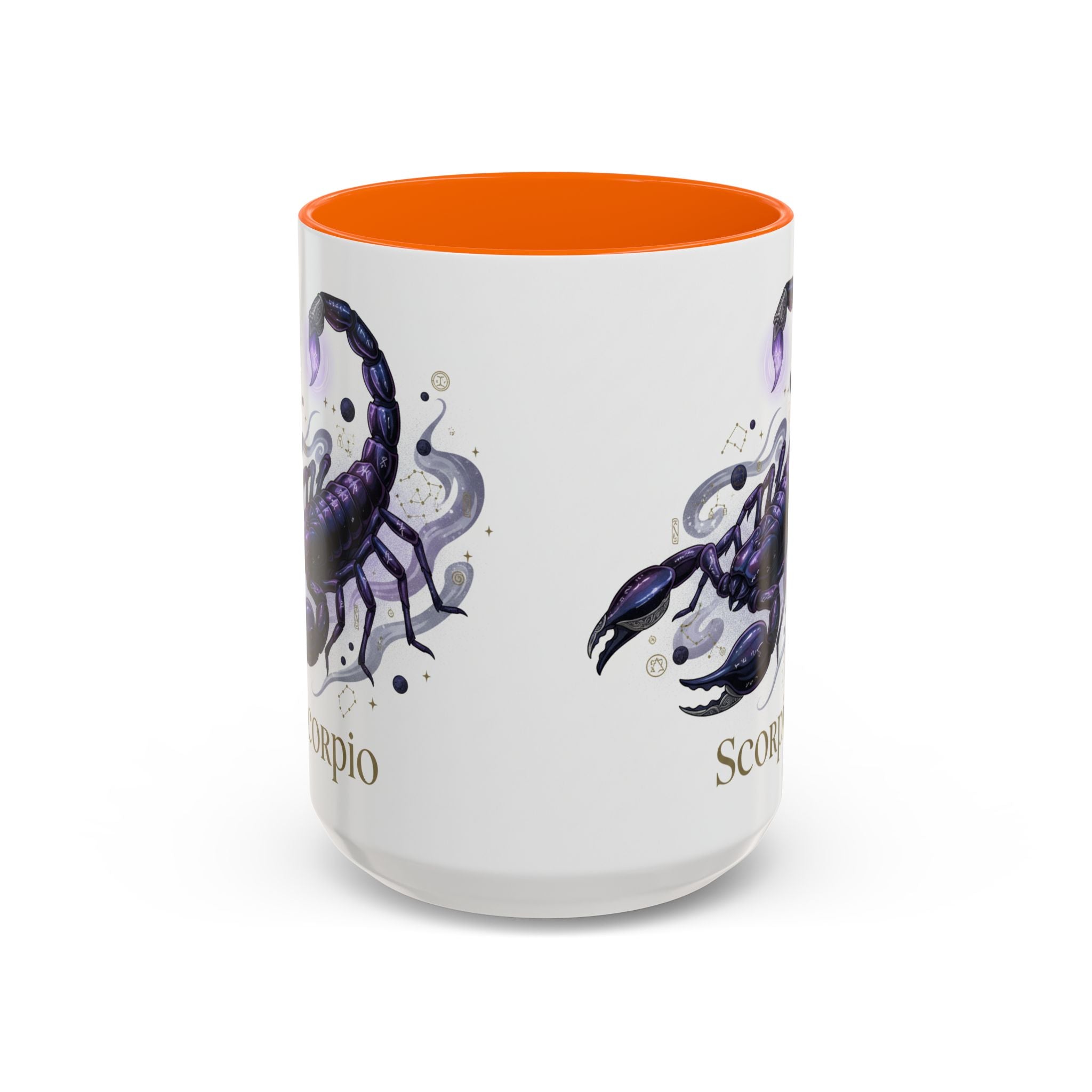 Scorpio Zodiac Coffee Mug — Purple Scorpion Accent Mug (11/15oz)