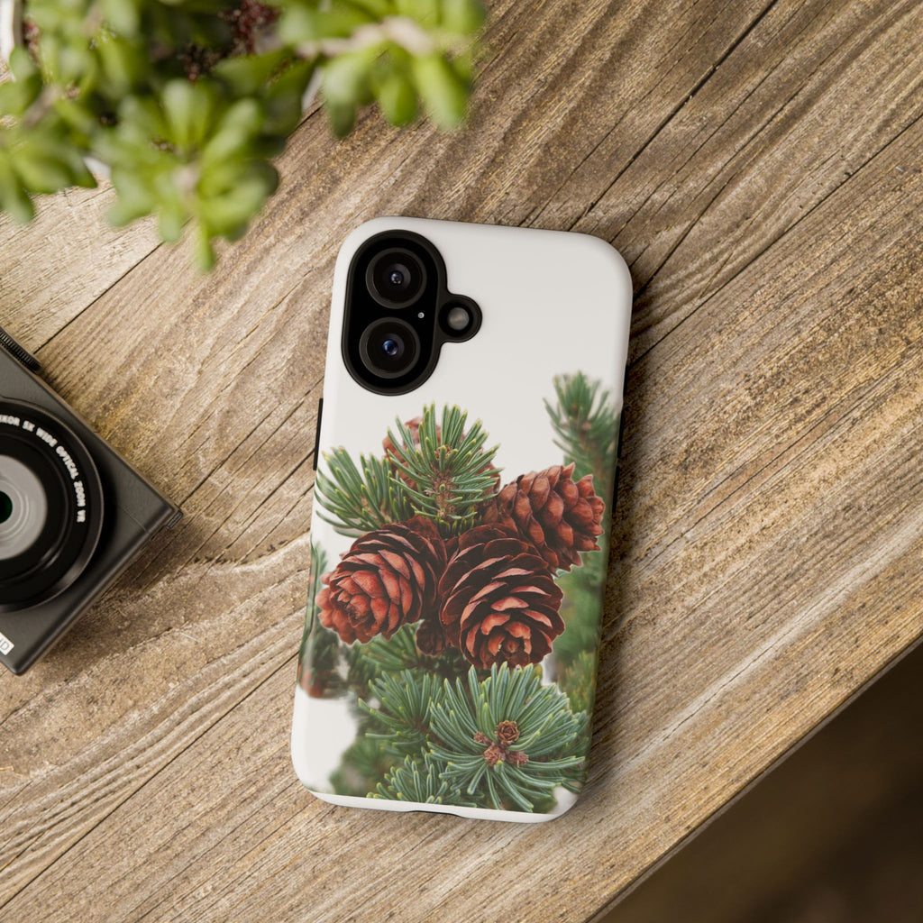 Pinecone Tough Phone Case — Protective Botanical Phone Cover