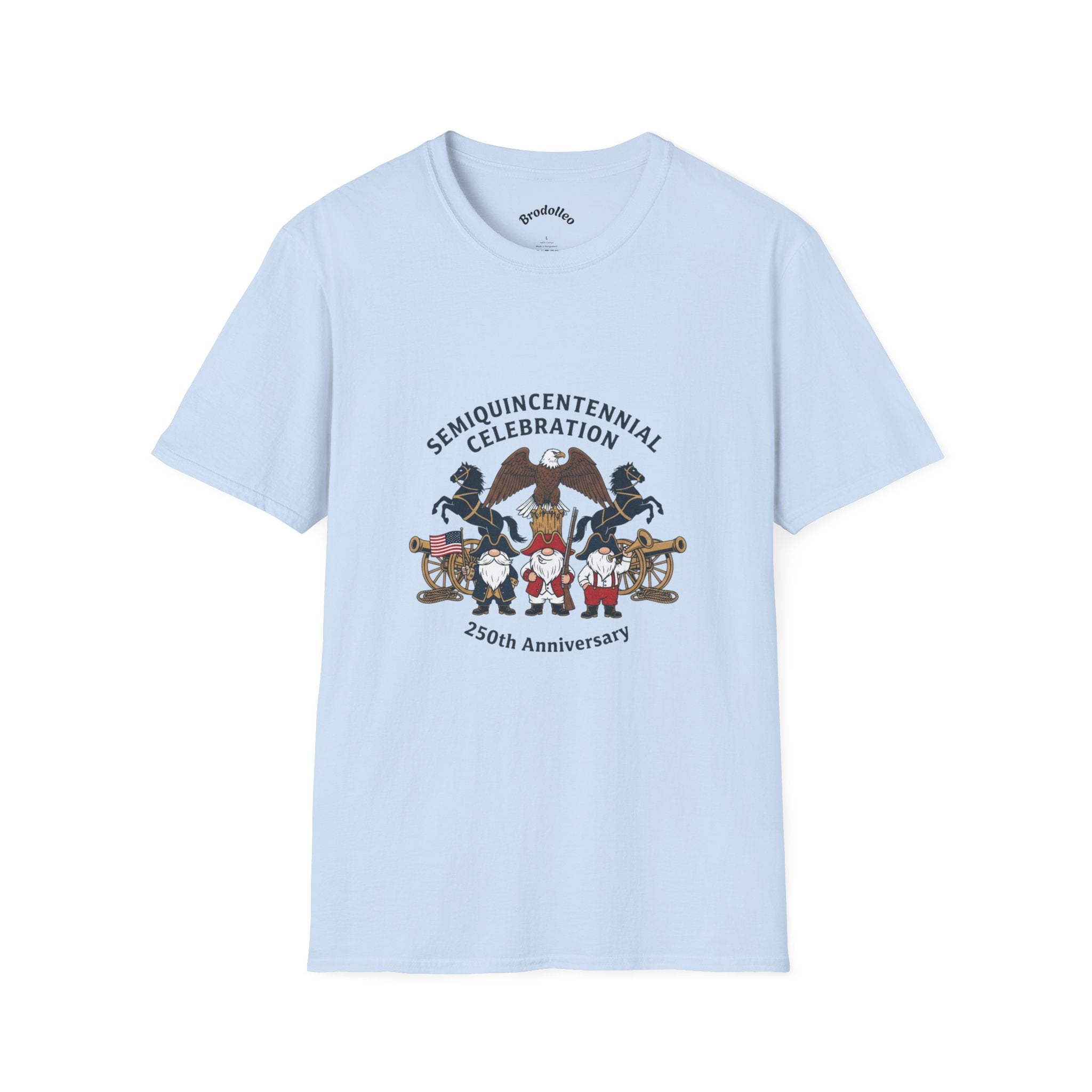 Semiquincentennial 250th Anniversary T-Shirt — American Flag & Fireworks Design
