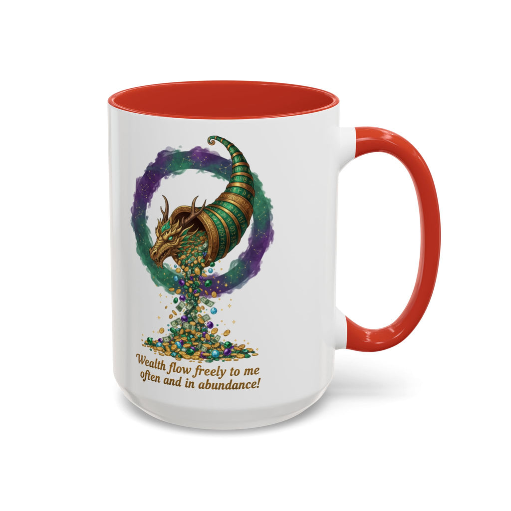Cornucopia Wealth Coffee Mug — "Wealth flow freely to me often and in abundance!"