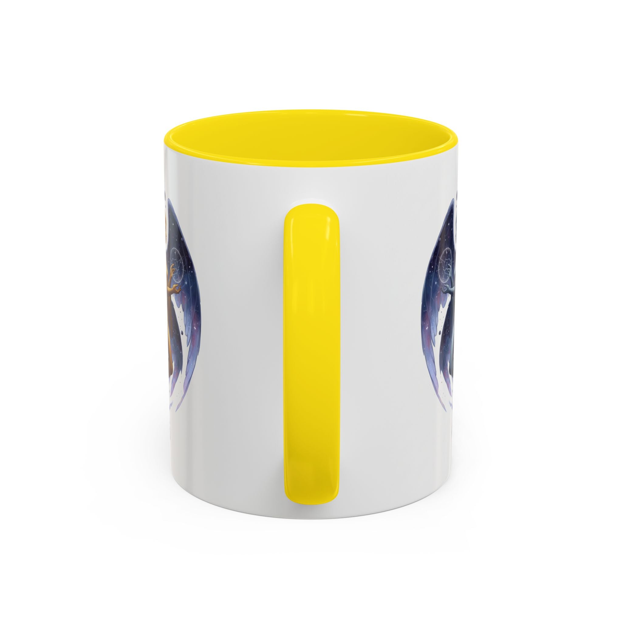 Gemini Zodiac Coffee Mug — Twin Stars Astrology Accent Mug (11/15oz)