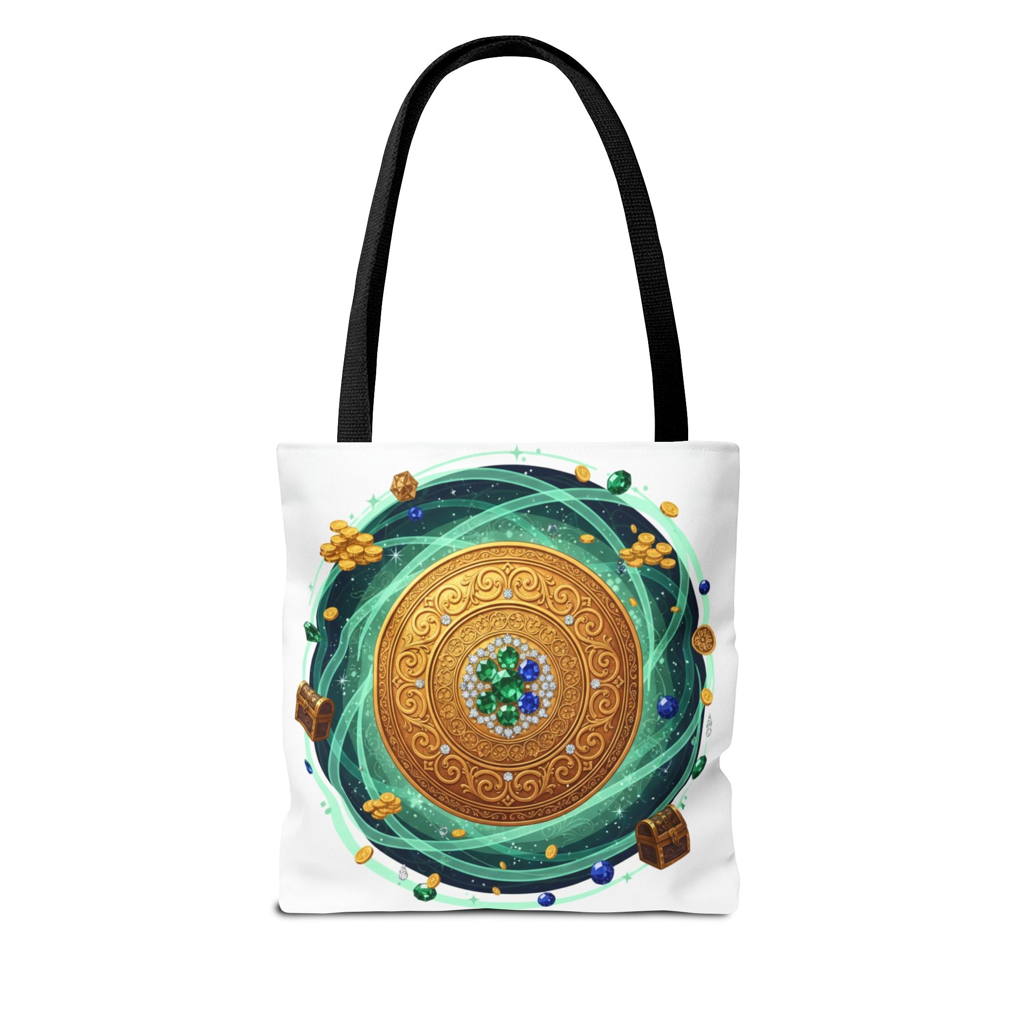 Tote Bag — Celtic Gold Shield Mandala Print Tote