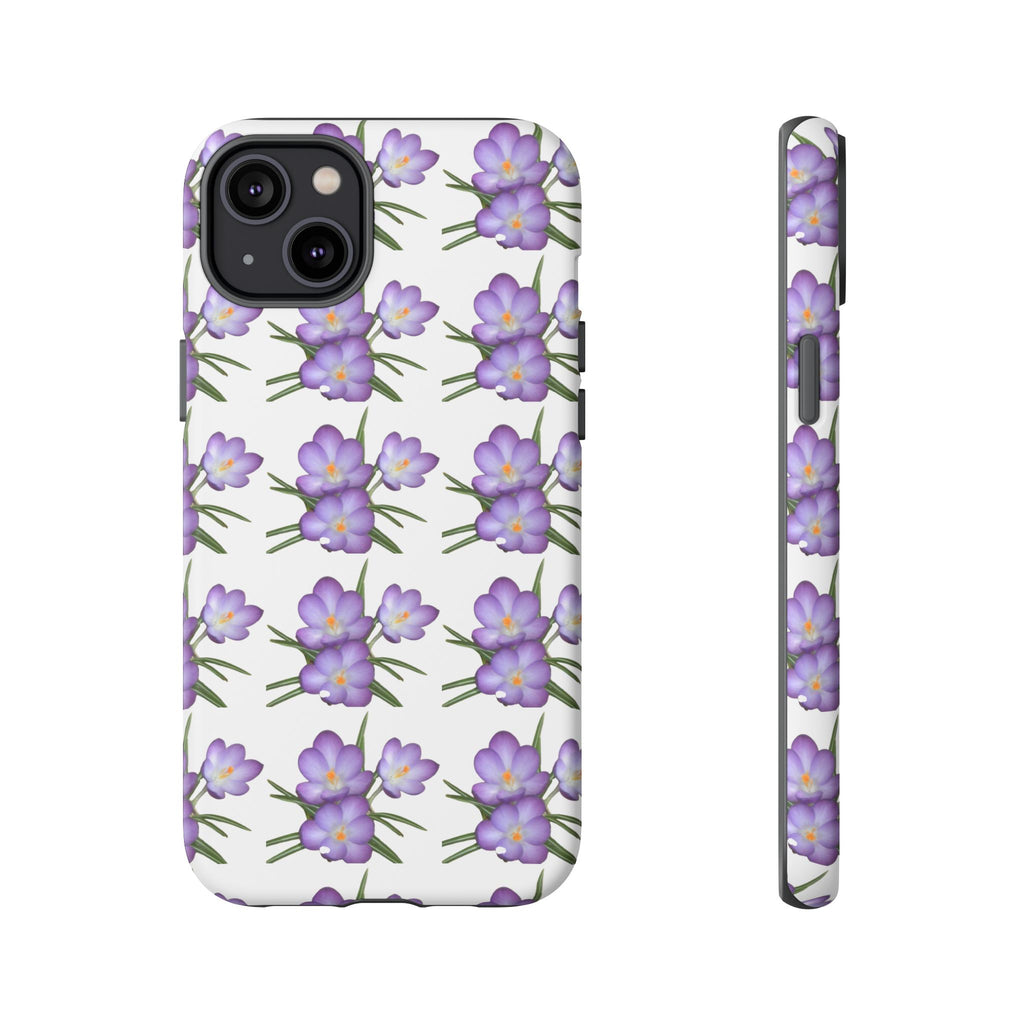 Tough Case — Purple Floral Phone Case