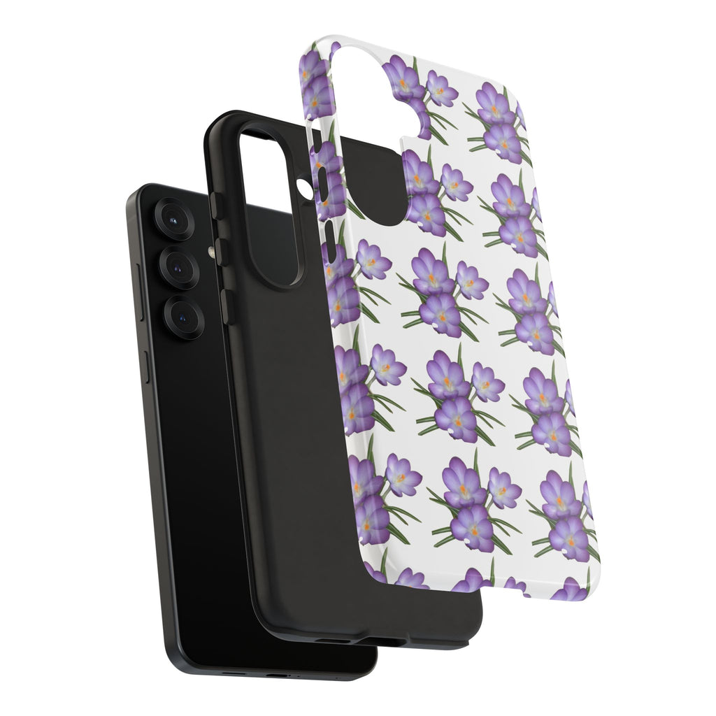 Tough Case — Purple Floral Phone Case