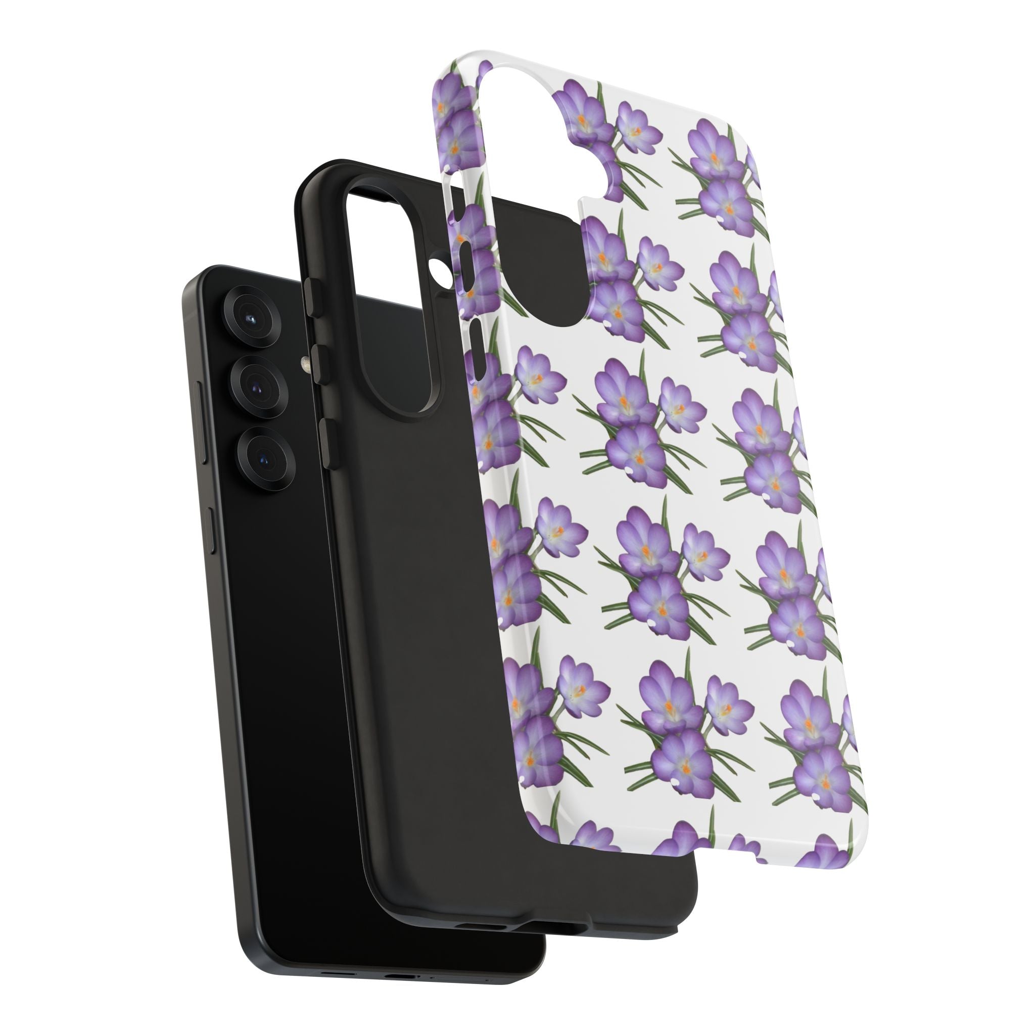 Tough Case — Purple Floral Phone Case